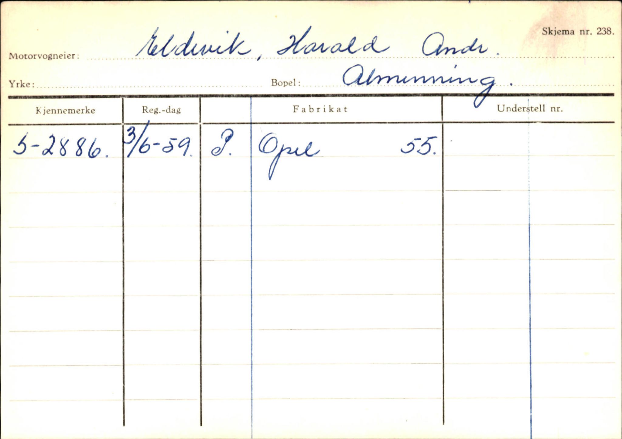 Statens vegvesen, Sogn og Fjordane vegkontor, SAB/A-5301/4/F/L0144: Registerkort Vågsøy A-R, 1945-1975, p. 427