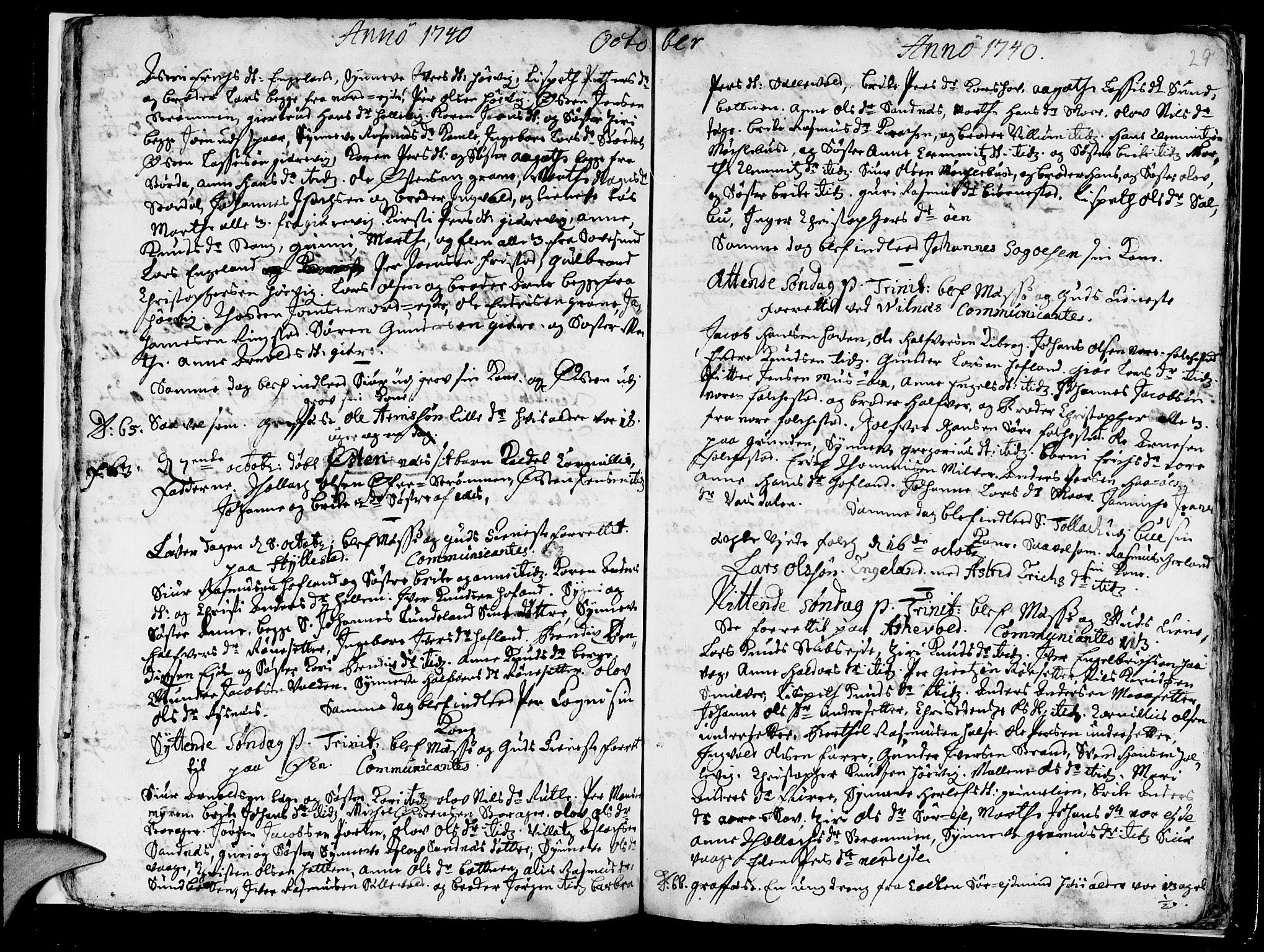 Askvoll sokneprestembete, AV/SAB-A-79501/H/Haa/Haaa/L0007: Parish register (official) no. A 7, 1739-1748, p. 29