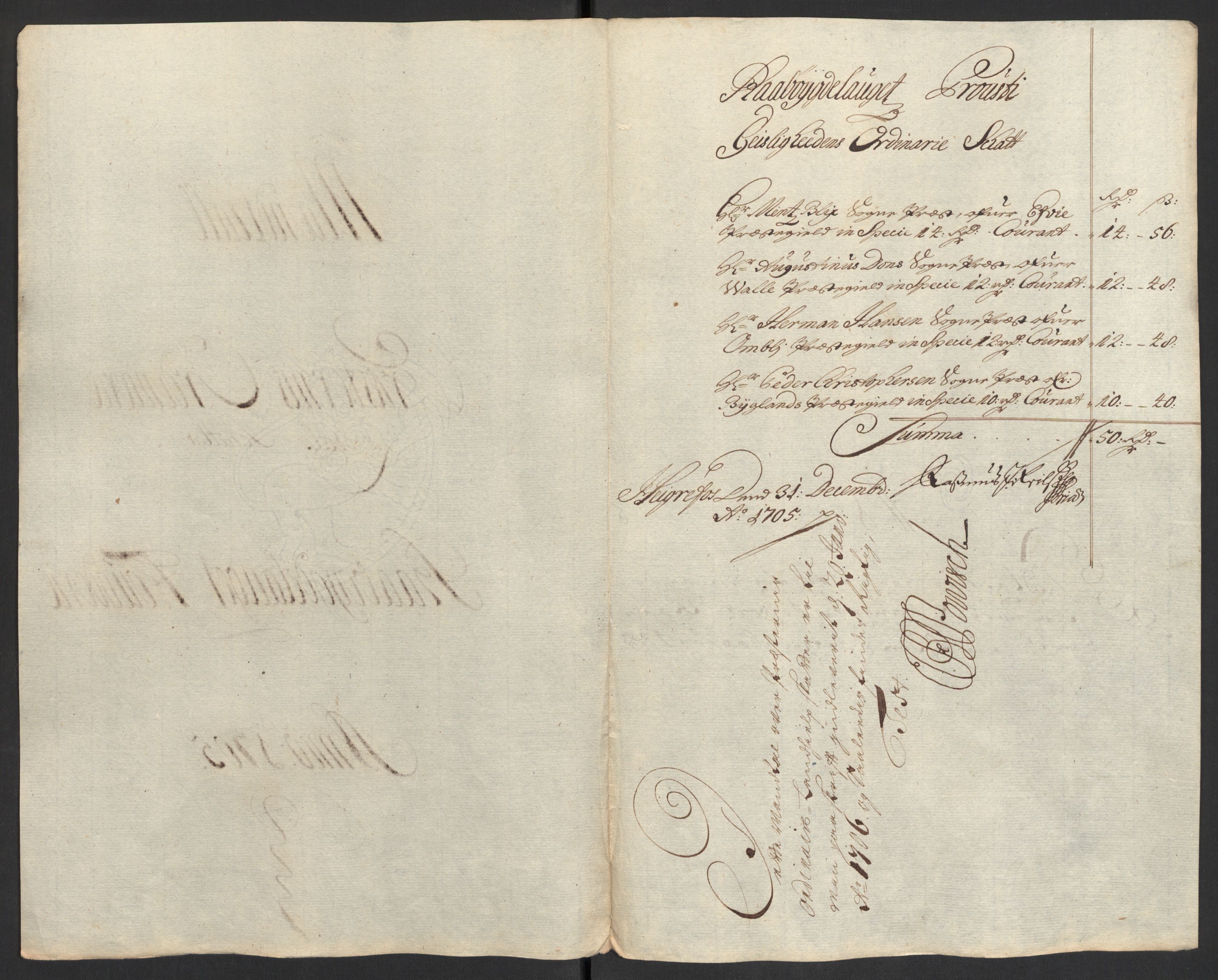 Rentekammeret inntil 1814, Reviderte regnskaper, Fogderegnskap, RA/EA-4092/R40/L2447: Fogderegnskap Råbyggelag, 1703-1705, p. 393