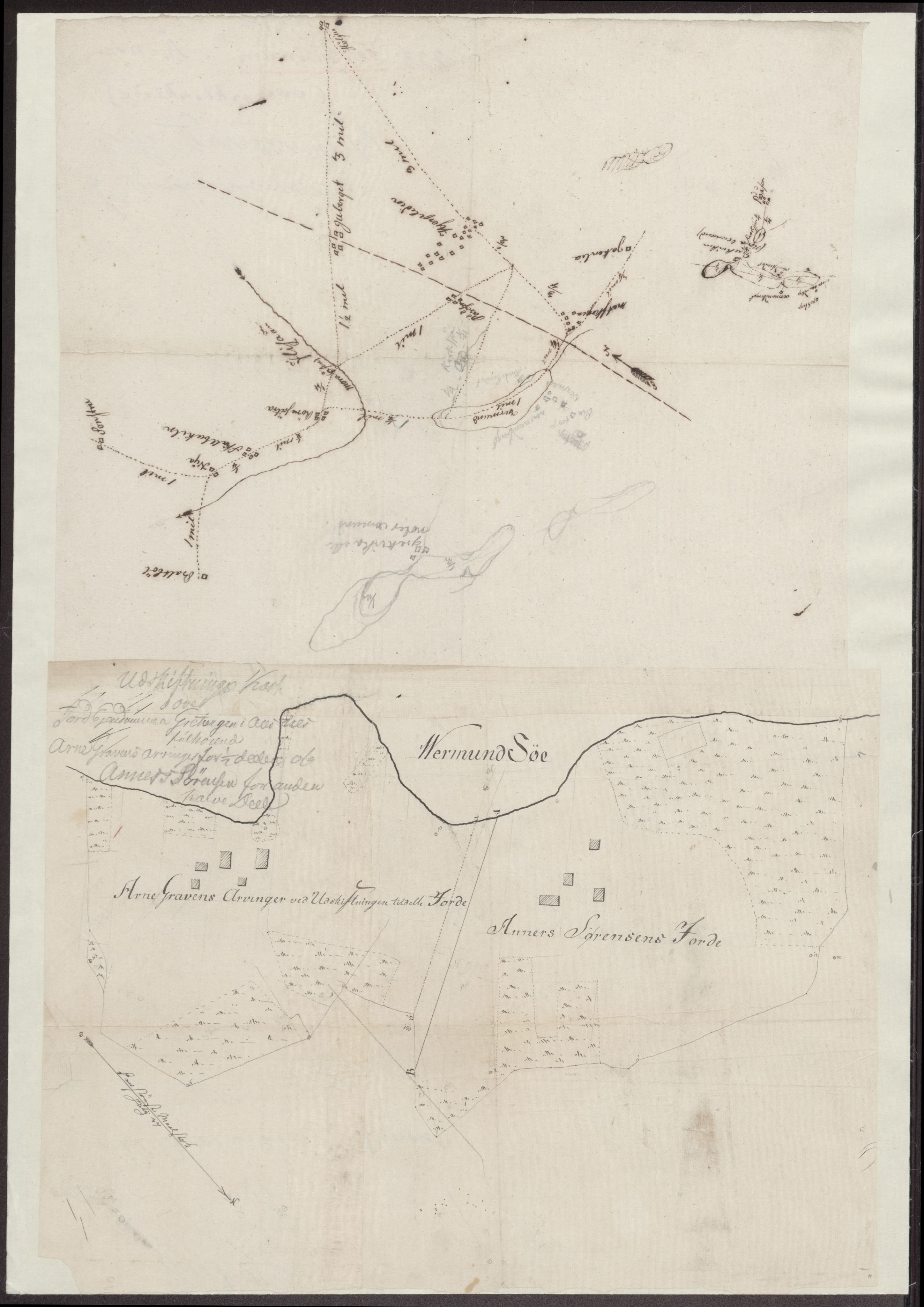 Kartsamlingen - Statsarkivet i Hamar, AV/SAH-KART-001/F/Fa/L0001: Kart, 1629-1992, p. 244