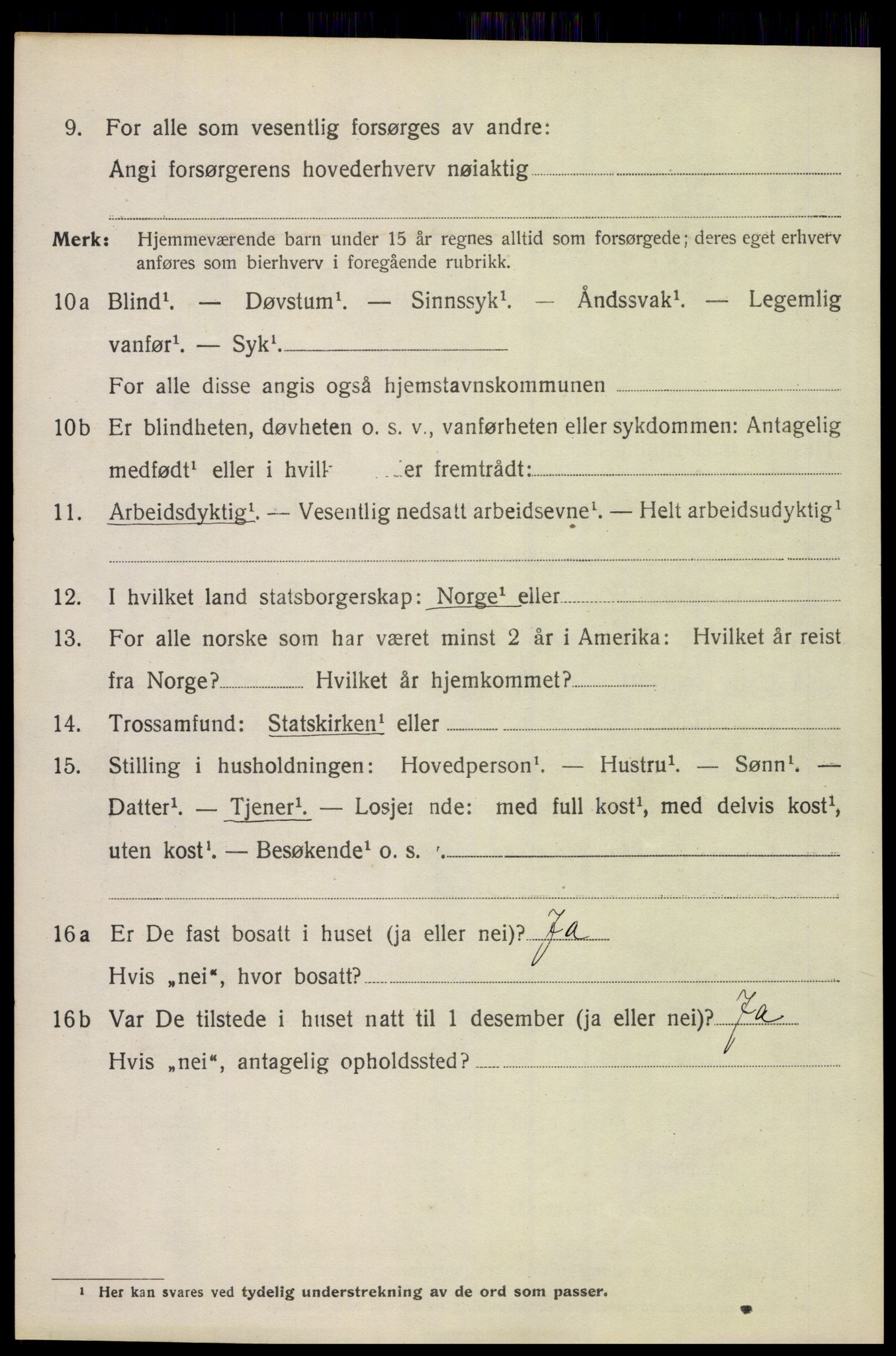 SAH, 1920 census for Åsnes, 1920, p. 3375