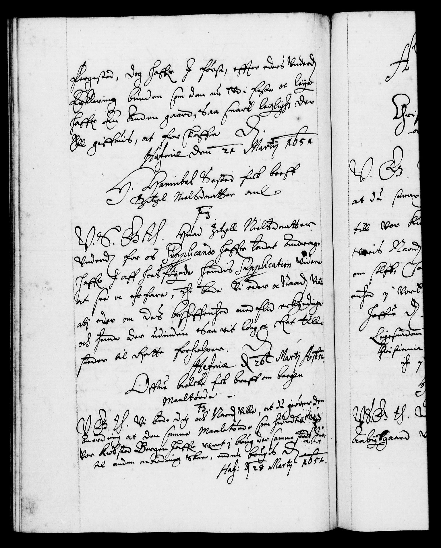 Danske Kanselli 1572-1799, AV/RA-EA-3023/F/Fc/Fca/Fcab/L0008: Norske tegnelser (mikrofilm), 1648-1652, p. 234b