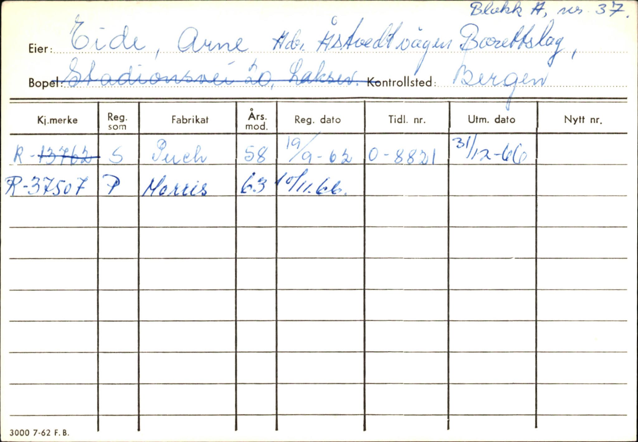 Statens vegvesen, Hordaland vegkontor, AV/SAB-A-5201/2/Ha/L0010: R-eierkort E, 1920-1971, p. 30