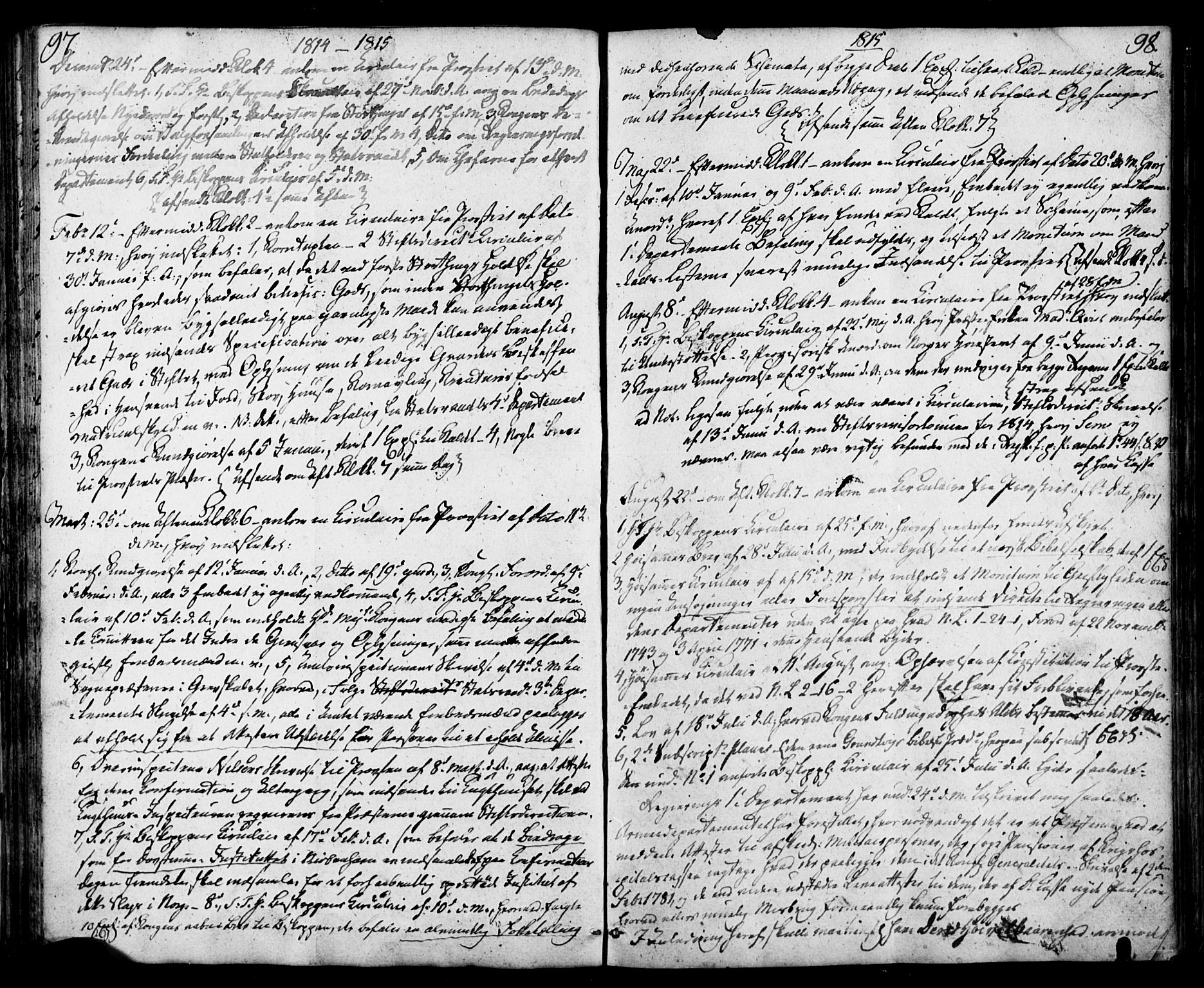 Sem kirkebøker, AV/SAKO-A-5/F/Fa/L0003: Parish register (official) no. I 3, 1799-1814, p. 97-98