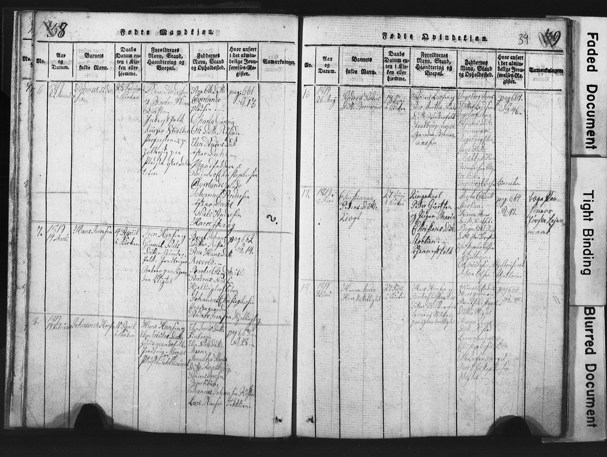 Ministerialprotokoller, klokkerbøker og fødselsregistre - Nord-Trøndelag, SAT/A-1458/701/L0017: Parish register (copy) no. 701C01, 1817-1825, p. 38-39