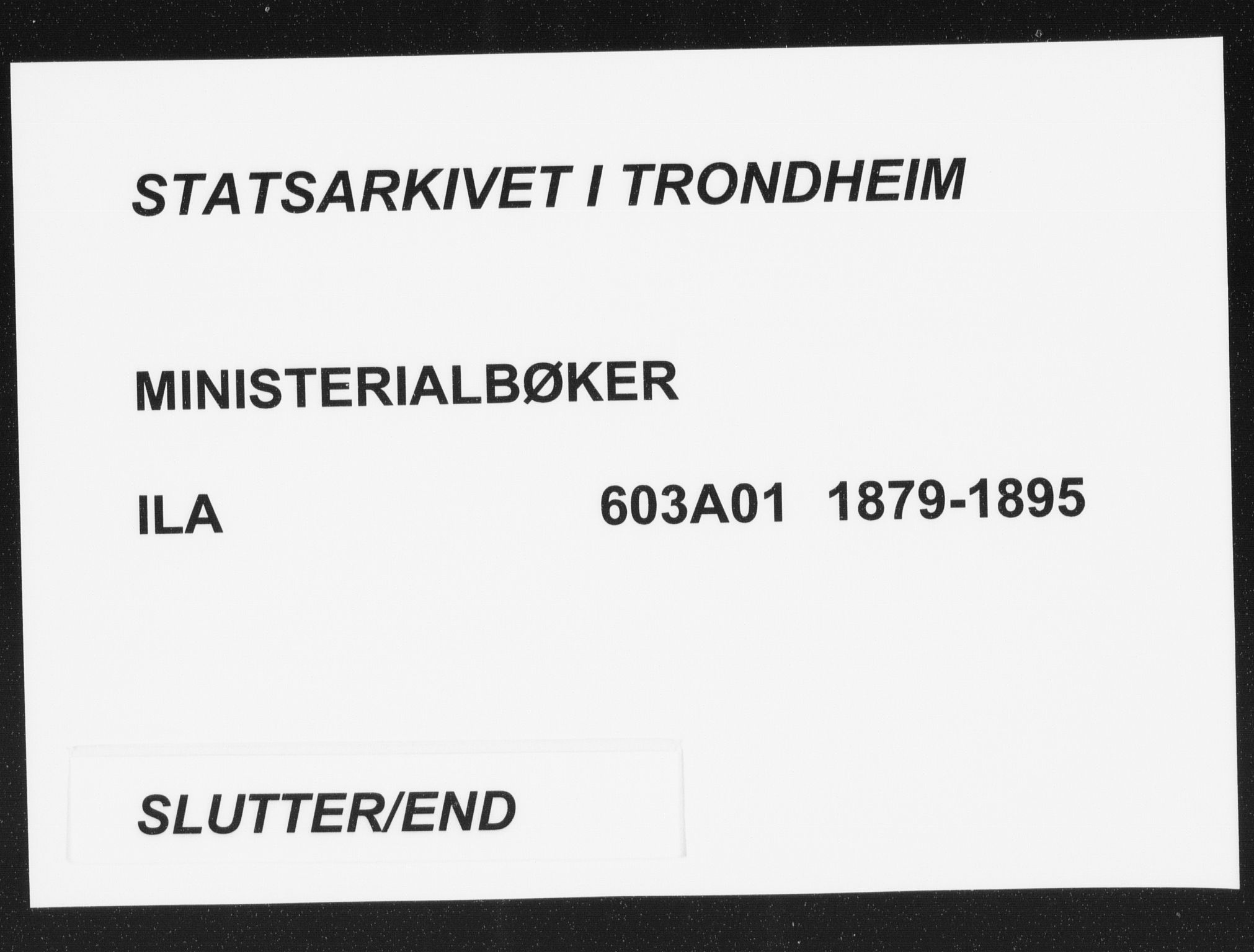 Ministerialprotokoller, klokkerbøker og fødselsregistre - Sør-Trøndelag, SAT/A-1456/603/L0162: Parish register (official) no. 603A01, 1879-1895