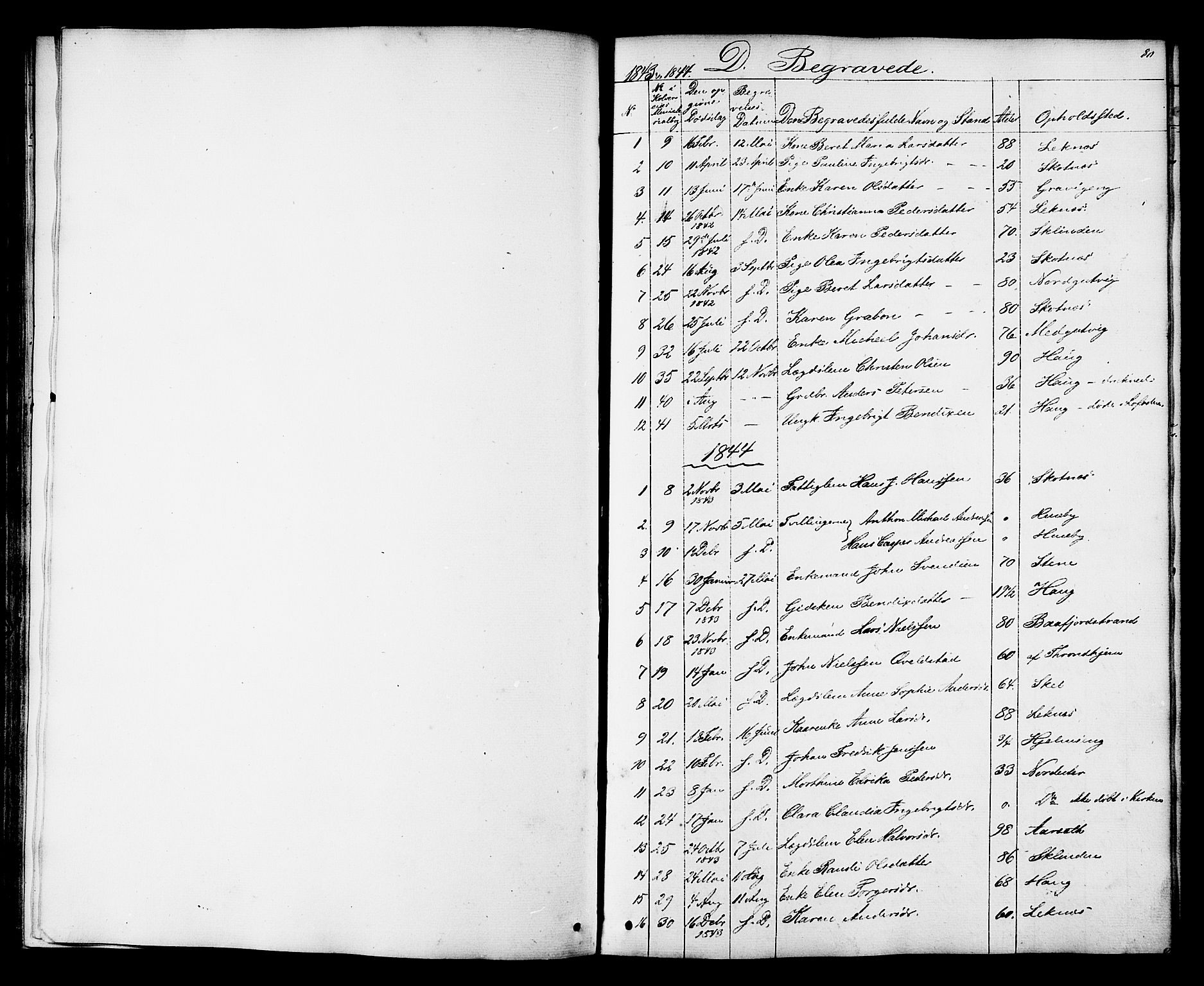 Ministerialprotokoller, klokkerbøker og fødselsregistre - Nord-Trøndelag, SAT/A-1458/788/L0695: Parish register (official) no. 788A02, 1843-1862, p. 80