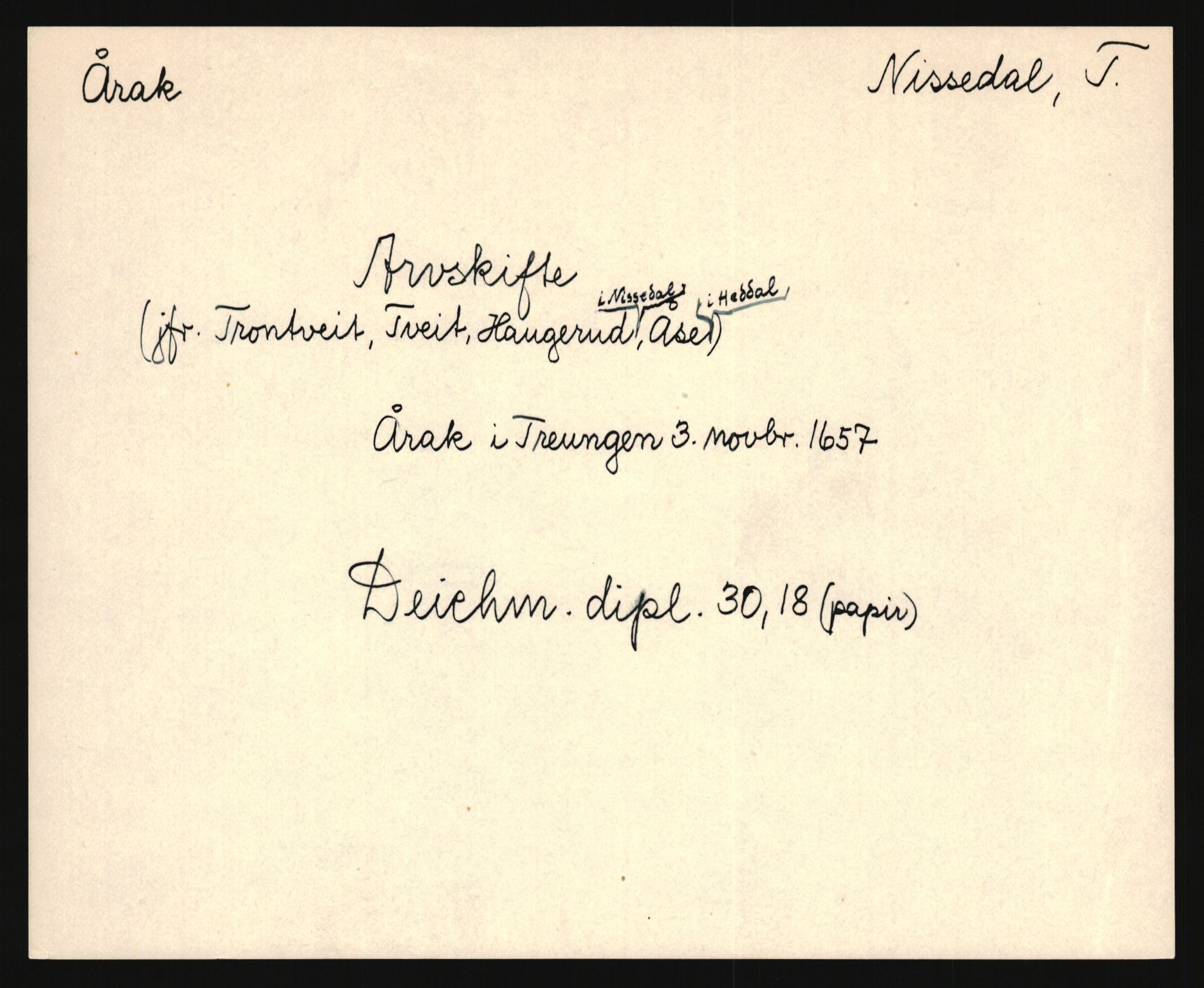 Riksarkivets diplomsamling, AV/RA-EA-5965/F35/F35e/L0022: Registreringssedler Telemark 3, 1400-1700, p. 261