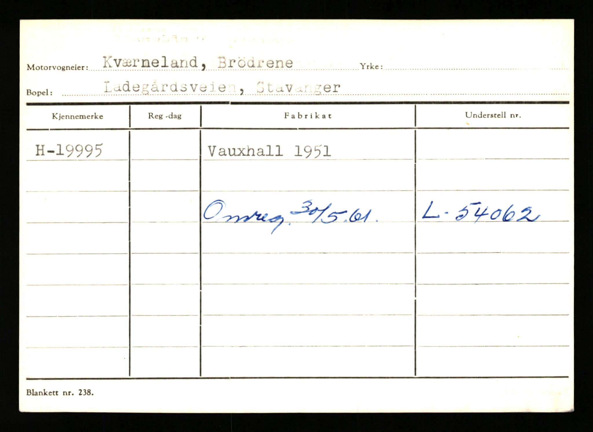 Stavanger trafikkstasjon, AV/SAST-A-101942/0/G/L0004: Registreringsnummer: 15497 - 22957, 1930-1971, p. 1988