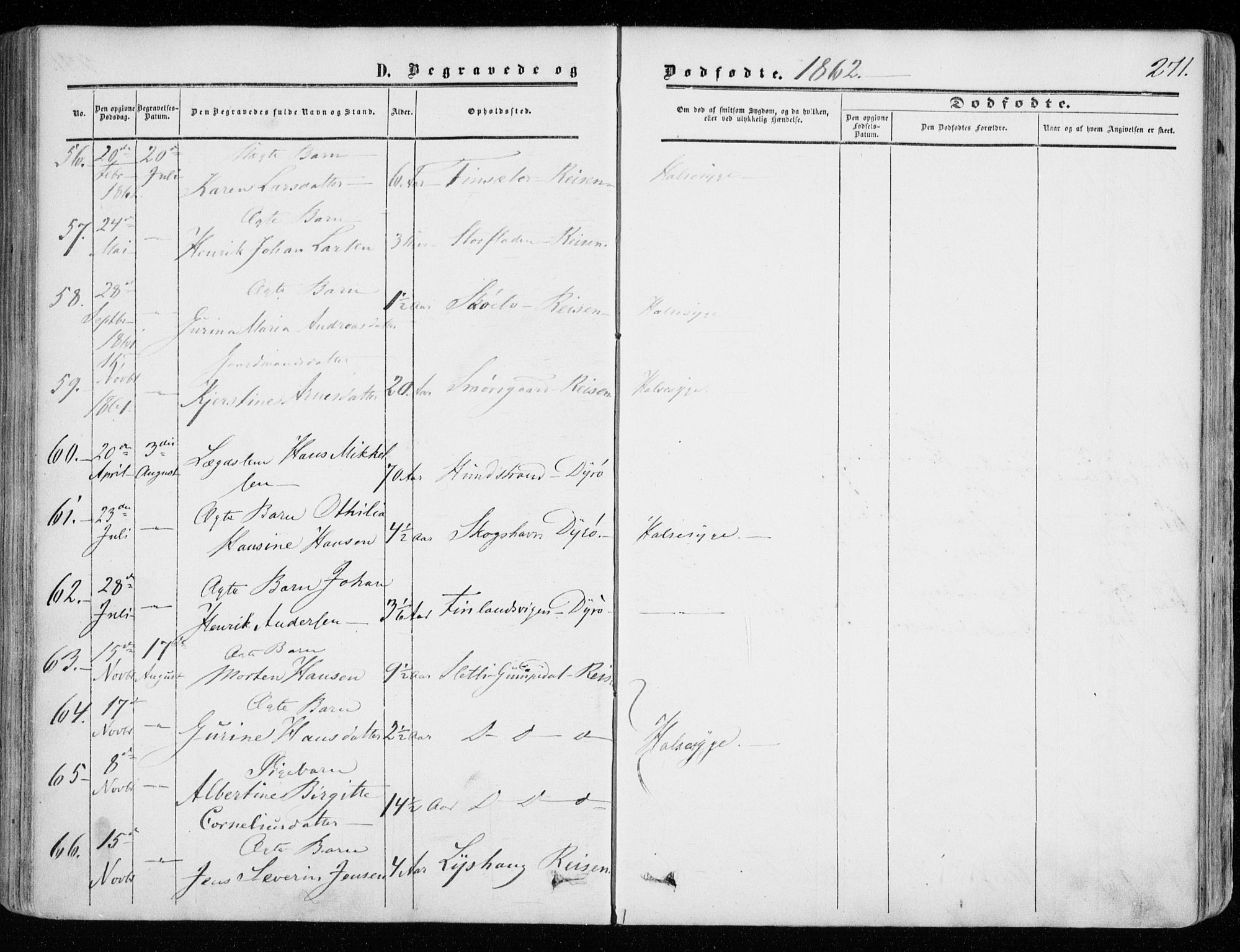 Tranøy sokneprestkontor, AV/SATØ-S-1313/I/Ia/Iaa/L0007kirke: Parish register (official) no. 7, 1856-1866, p. 271