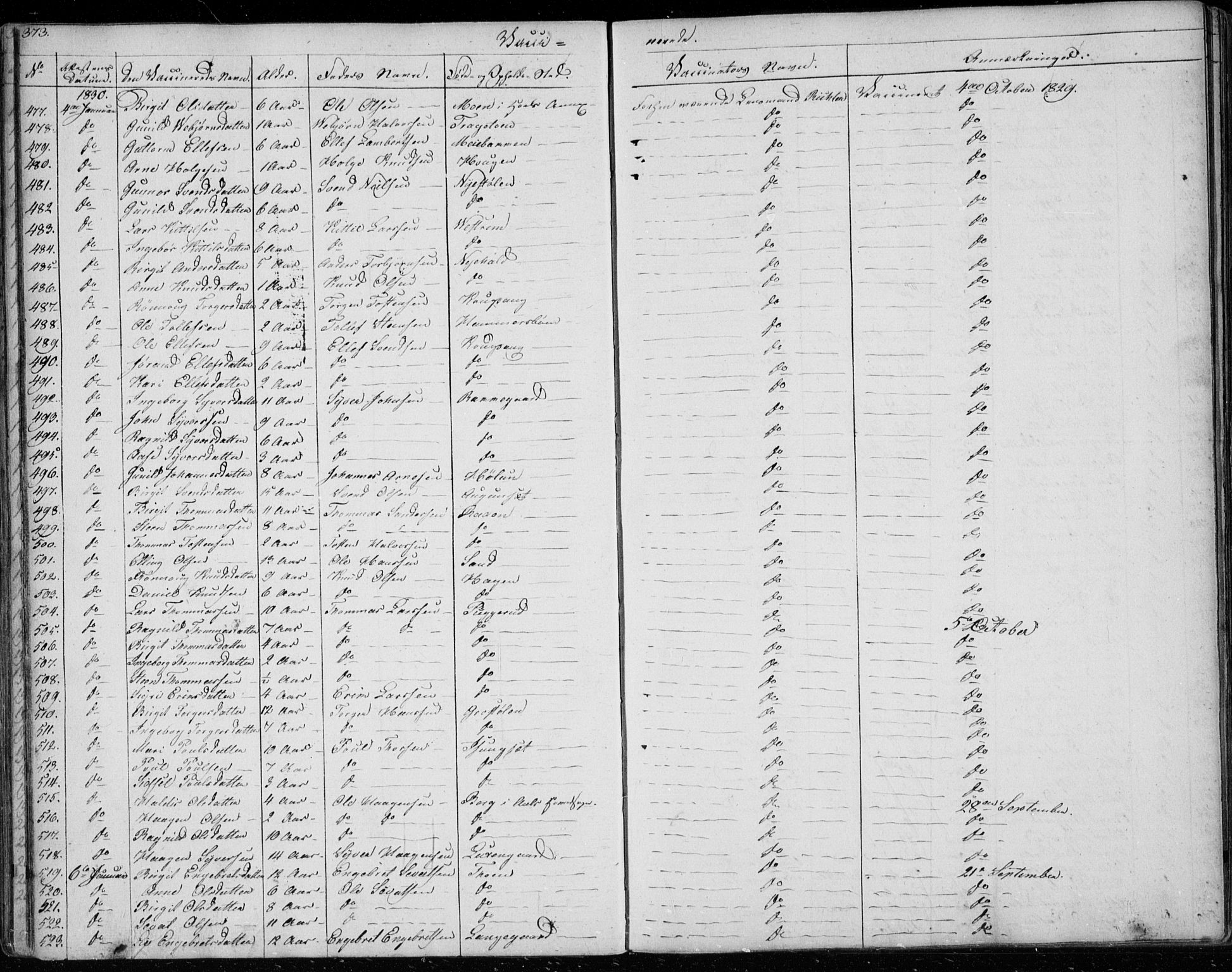 Ål kirkebøker, AV/SAKO-A-249/F/Fa/L0005: Parish register (official) no. I 5, 1825-1848, p. 373