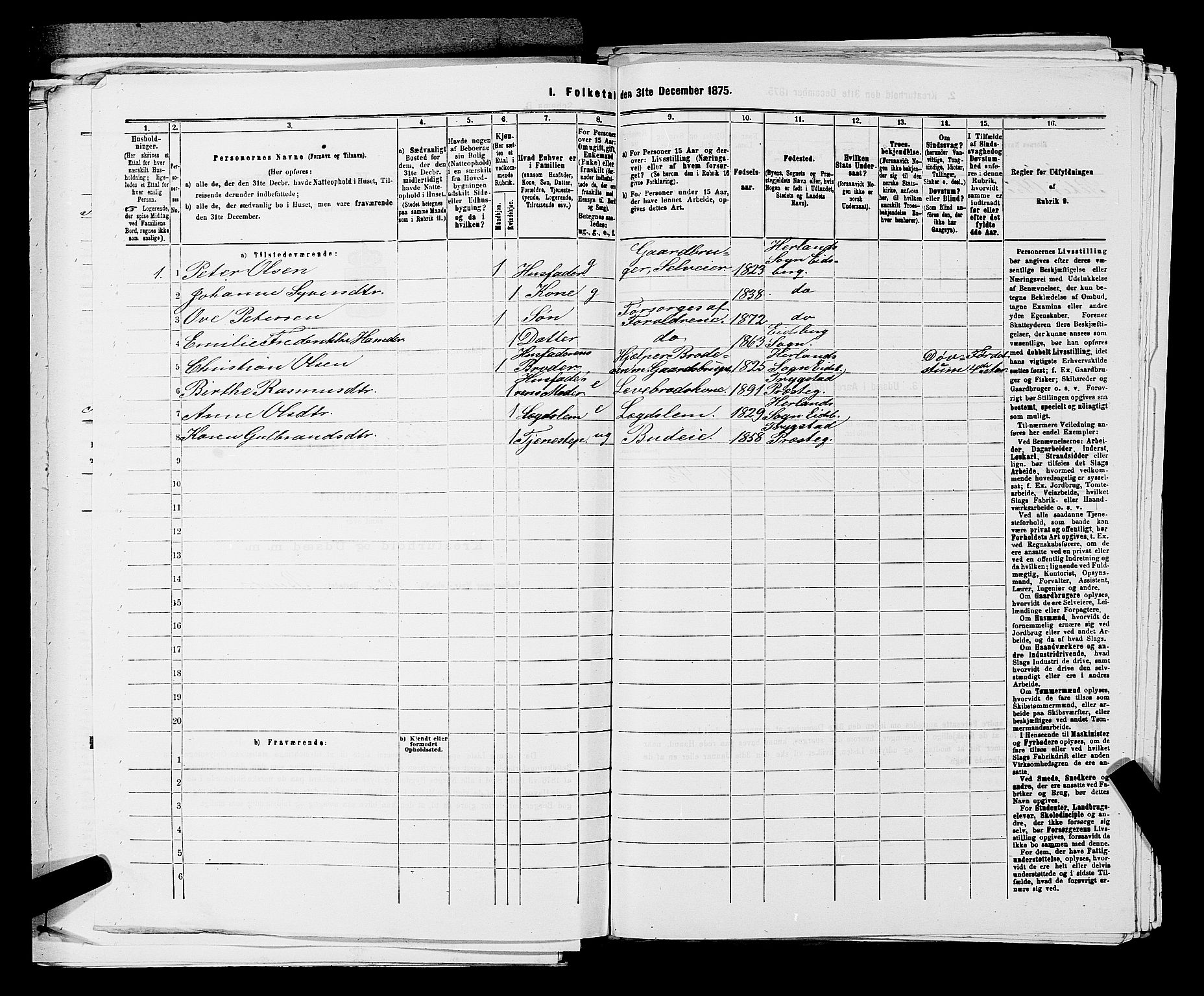 RA, 1875 census for 0125P Eidsberg, 1875, p. 1706