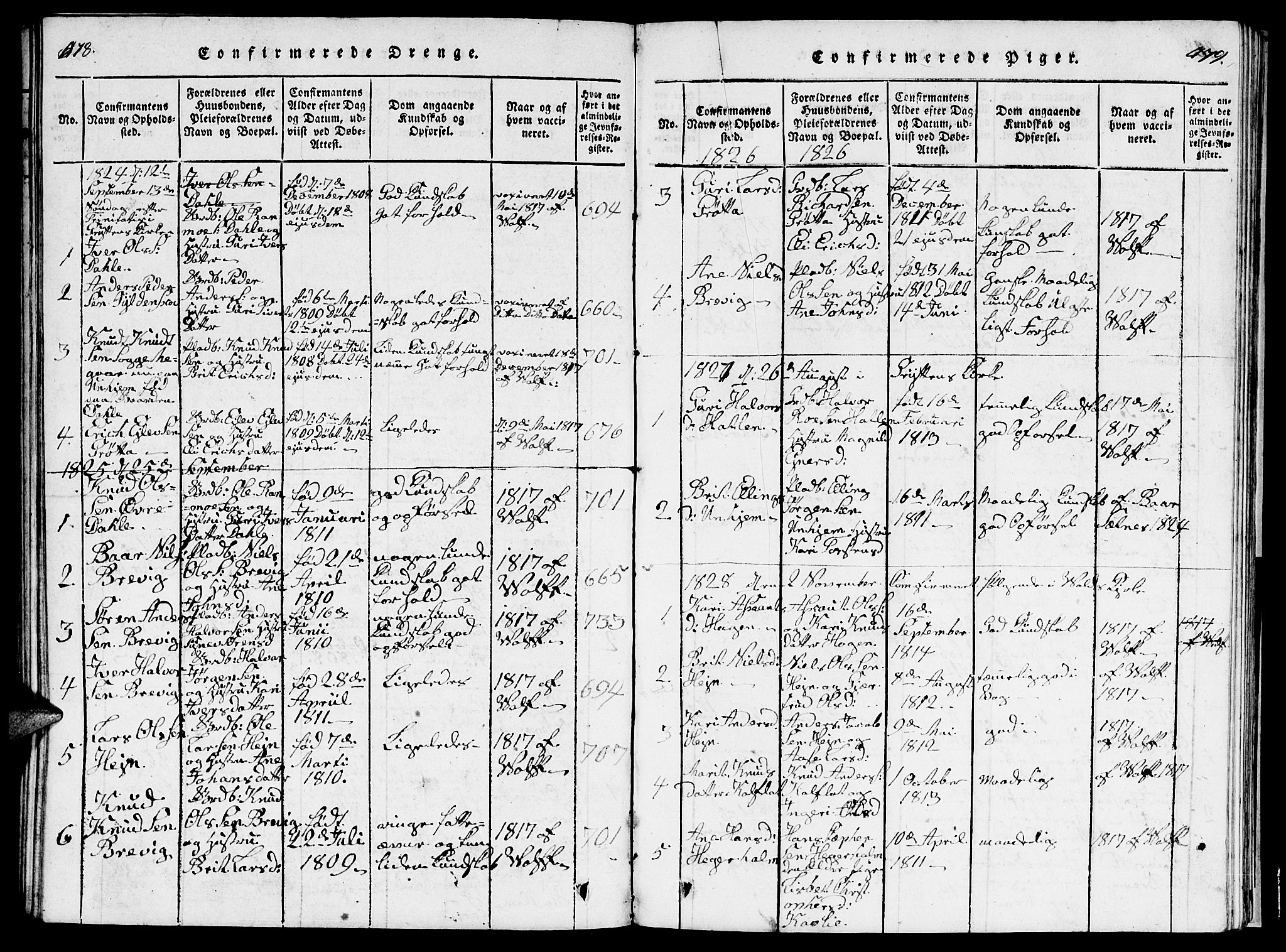 Ministerialprotokoller, klokkerbøker og fødselsregistre - Møre og Romsdal, SAT/A-1454/545/L0587: Parish register (copy) no. 545C01, 1818-1836, p. 478-479