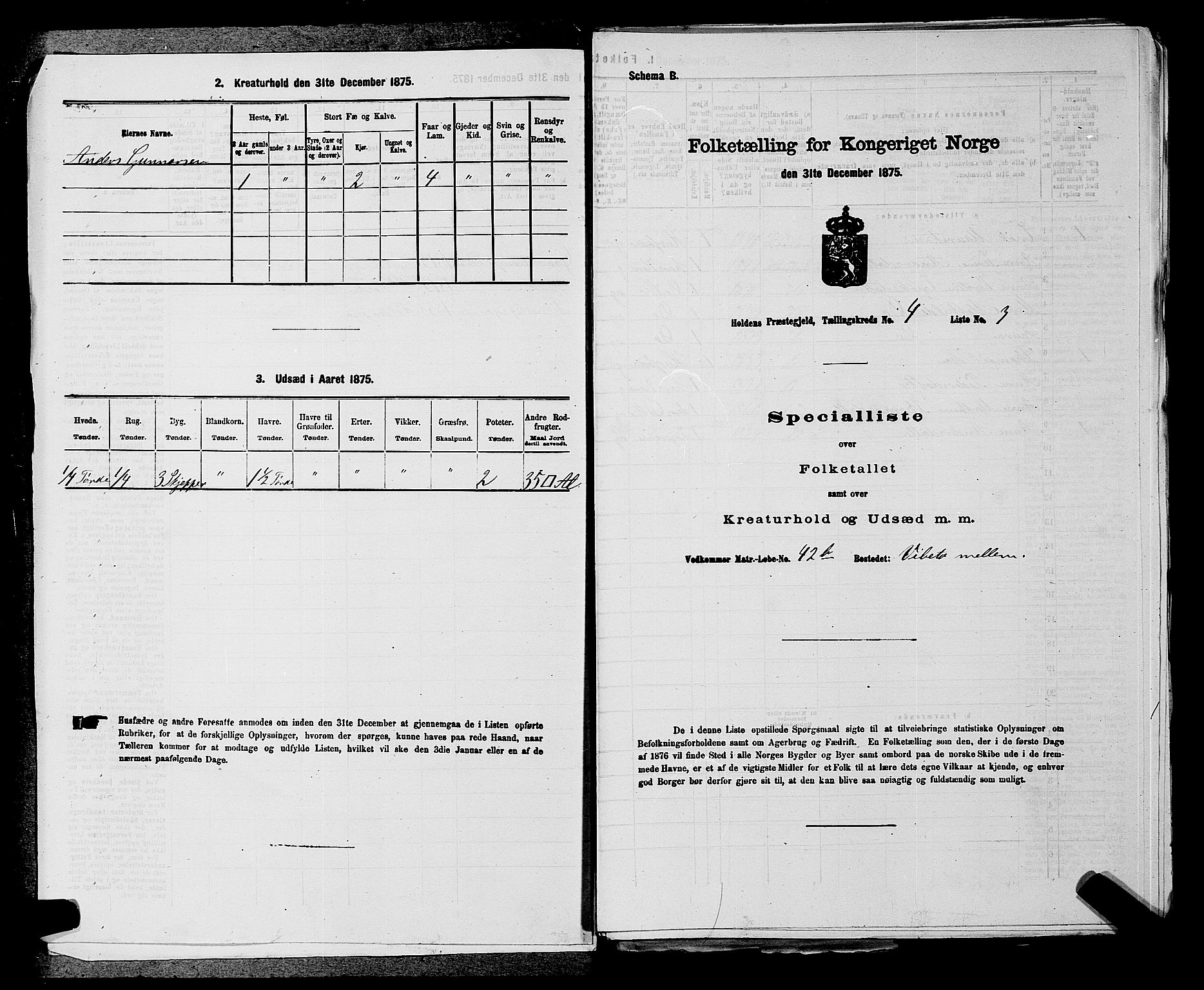 SAKO, 1875 census for 0819P Holla, 1875, p. 436