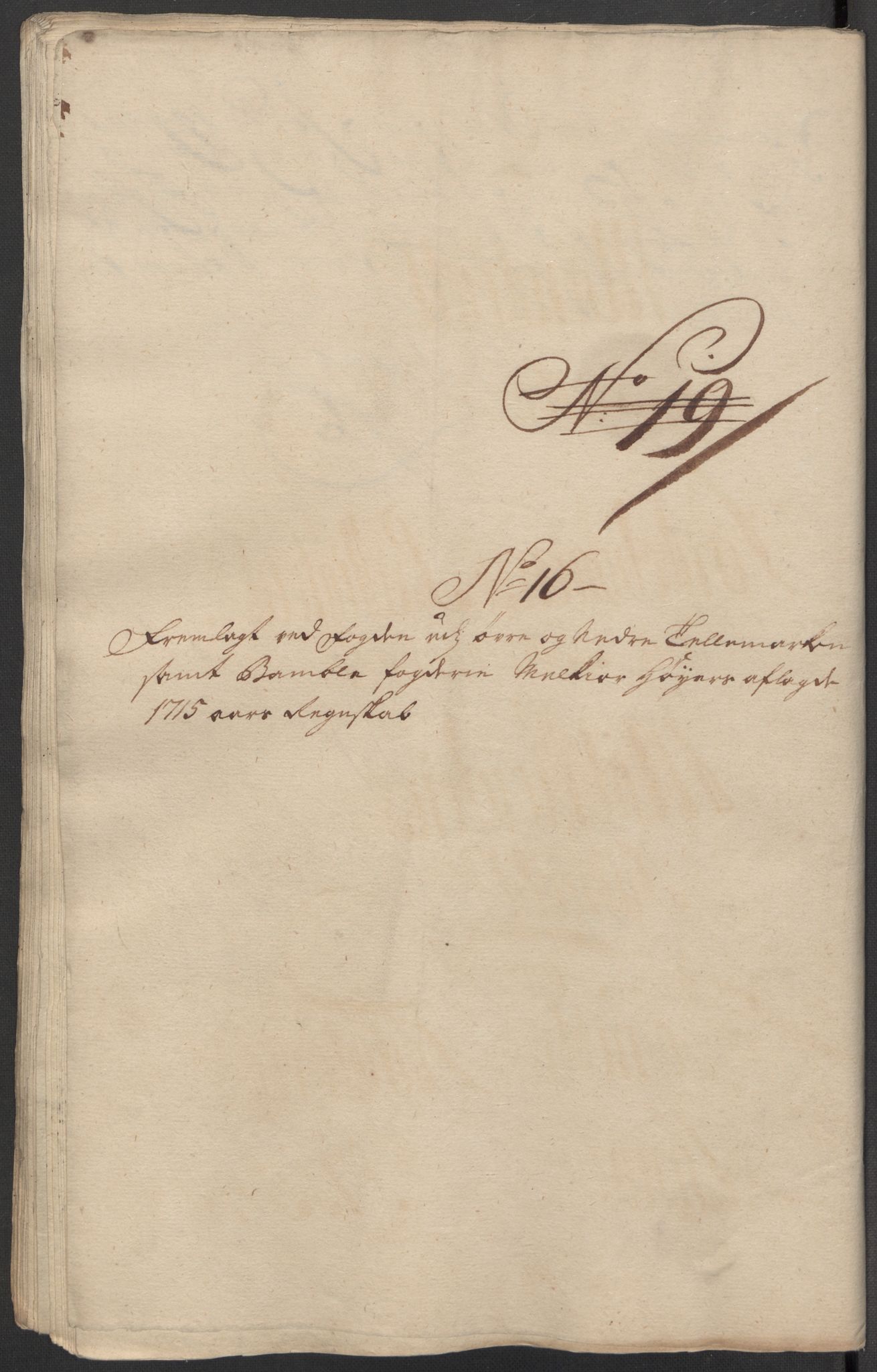 Rentekammeret inntil 1814, Reviderte regnskaper, Fogderegnskap, AV/RA-EA-4092/R36/L2127: Fogderegnskap Øvre og Nedre Telemark og Bamble, 1715, p. 204