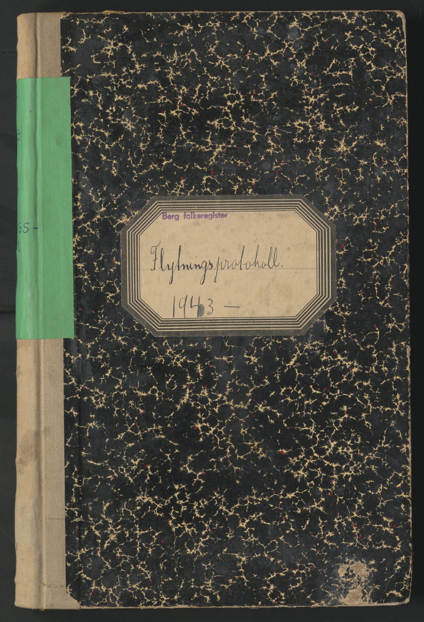 Berg lensmannskontor, AV/SAO-A-10263/I/Ia/L0010: Flytteprotokoll, 1943