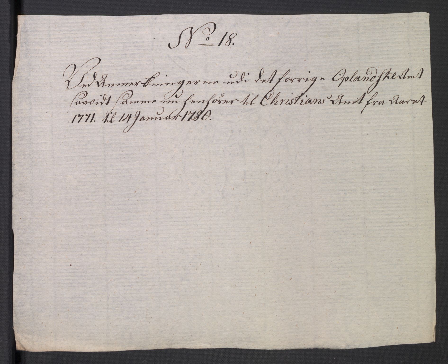 Rentekammeret inntil 1814, Reviderte regnskaper, Mindre regnskaper, AV/RA-EA-4068/Rb/L0014: Opplands amt, 1771-1779, p. 898