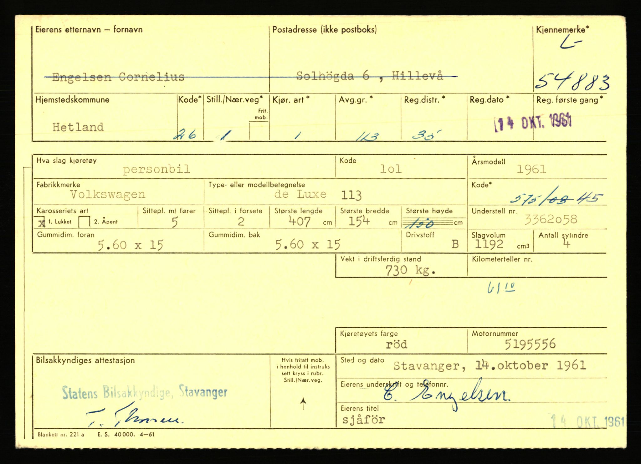 Stavanger trafikkstasjon, AV/SAST-A-101942/0/F/L0054: L-54200 - L-55699, 1930-1971, p. 1405