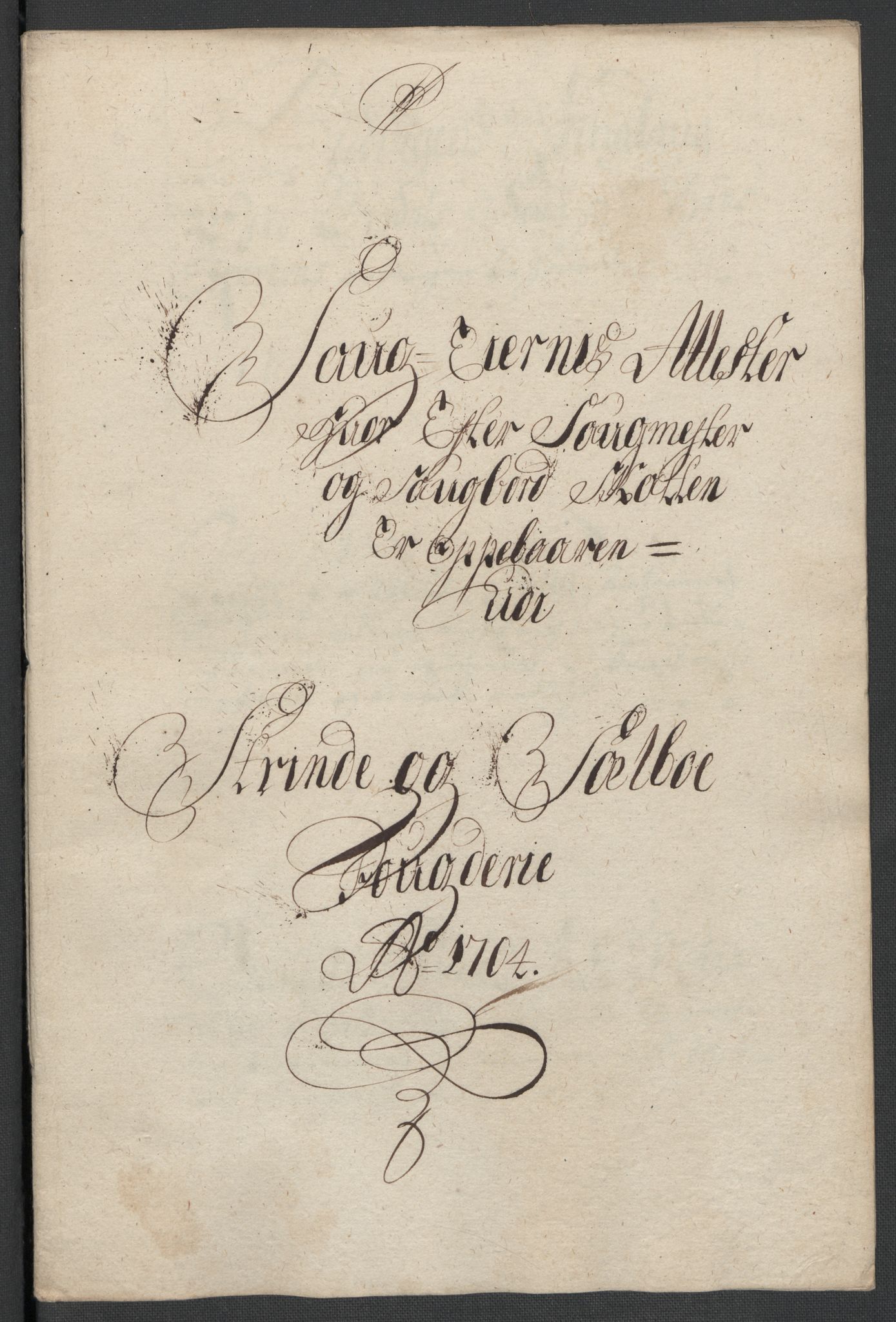 Rentekammeret inntil 1814, Reviderte regnskaper, Fogderegnskap, AV/RA-EA-4092/R61/L4109: Fogderegnskap Strinda og Selbu, 1704-1706, p. 101