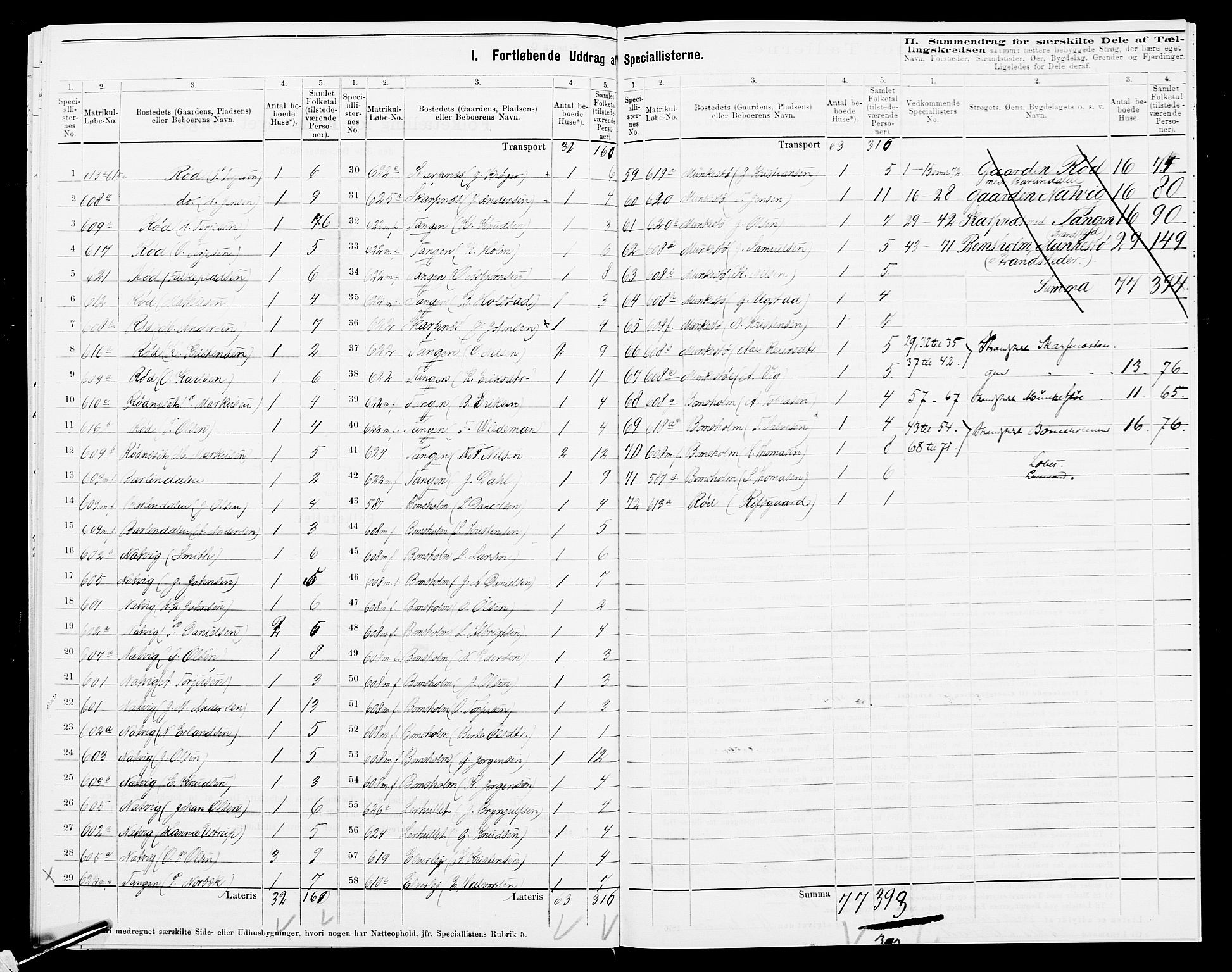 SAK, 1875 census for 0920P Øyestad, 1875, p. 42