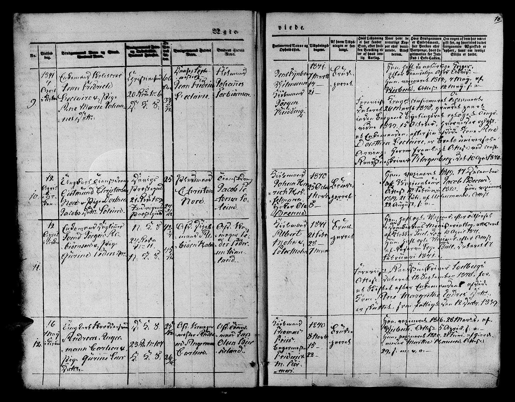 Korskirken sokneprestembete, SAB/A-76101/H/Hab: Parish register (copy) no. D 1, 1840-1867, p. 10