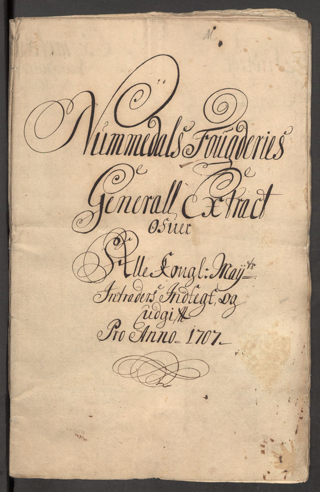 Rentekammeret inntil 1814, Reviderte regnskaper, Fogderegnskap, AV/RA-EA-4092/R64/L4430: Fogderegnskap Namdal, 1707-1708, p. 3