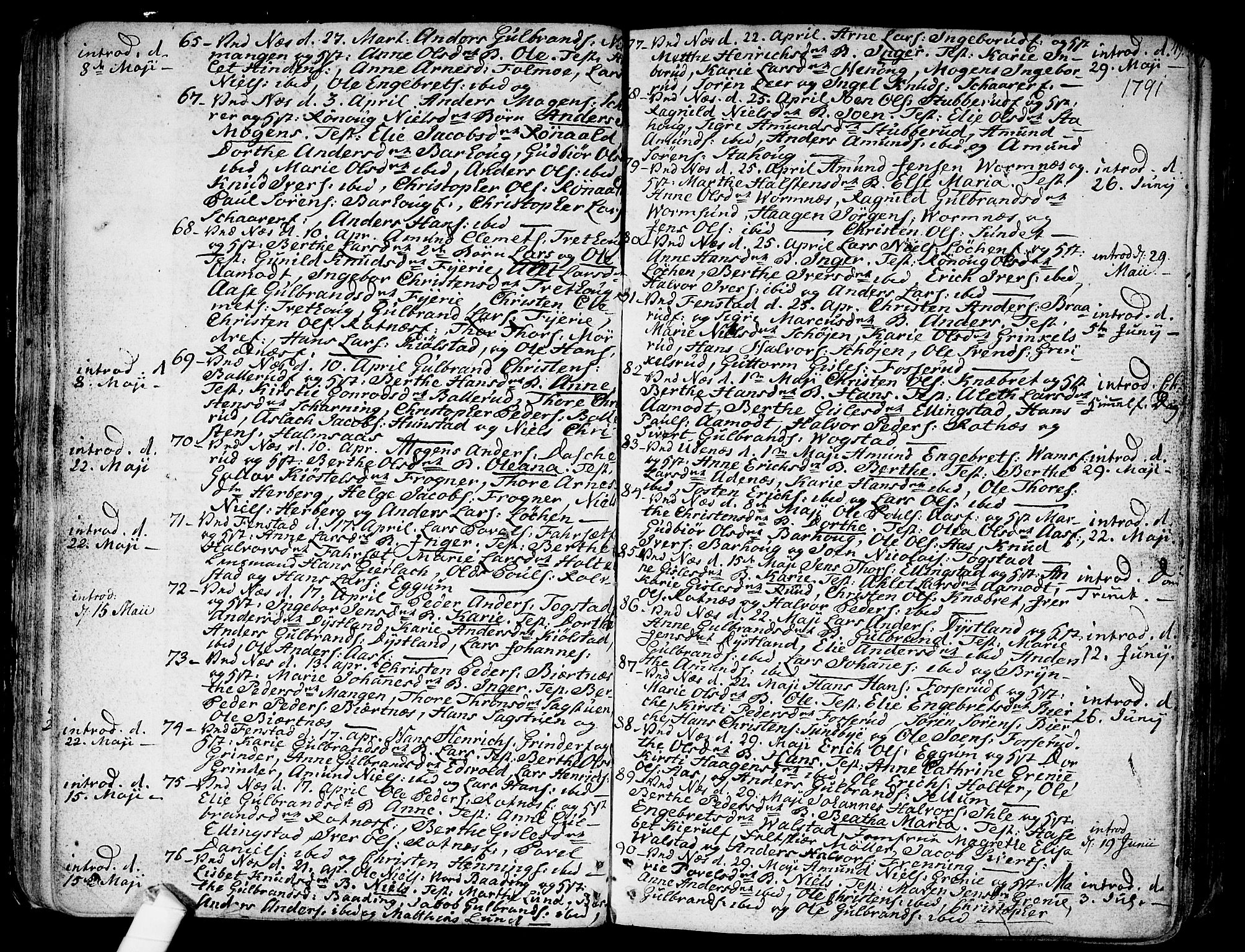 Nes prestekontor Kirkebøker, SAO/A-10410/F/Fa/L0004: Parish register (official) no. I 4, 1781-1816, p. 49