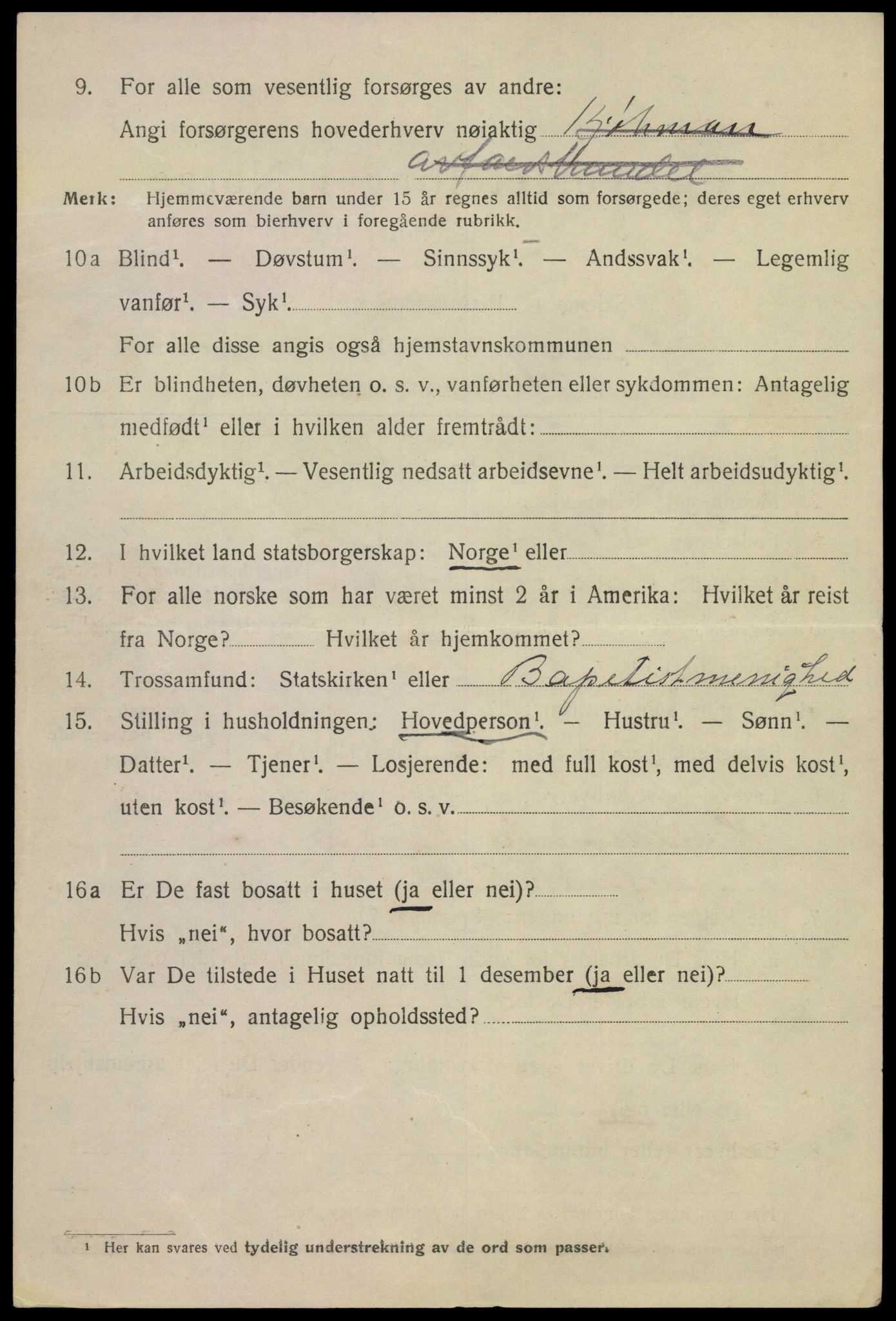 SAKO, 1920 census for Kragerø, 1920, p. 5762
