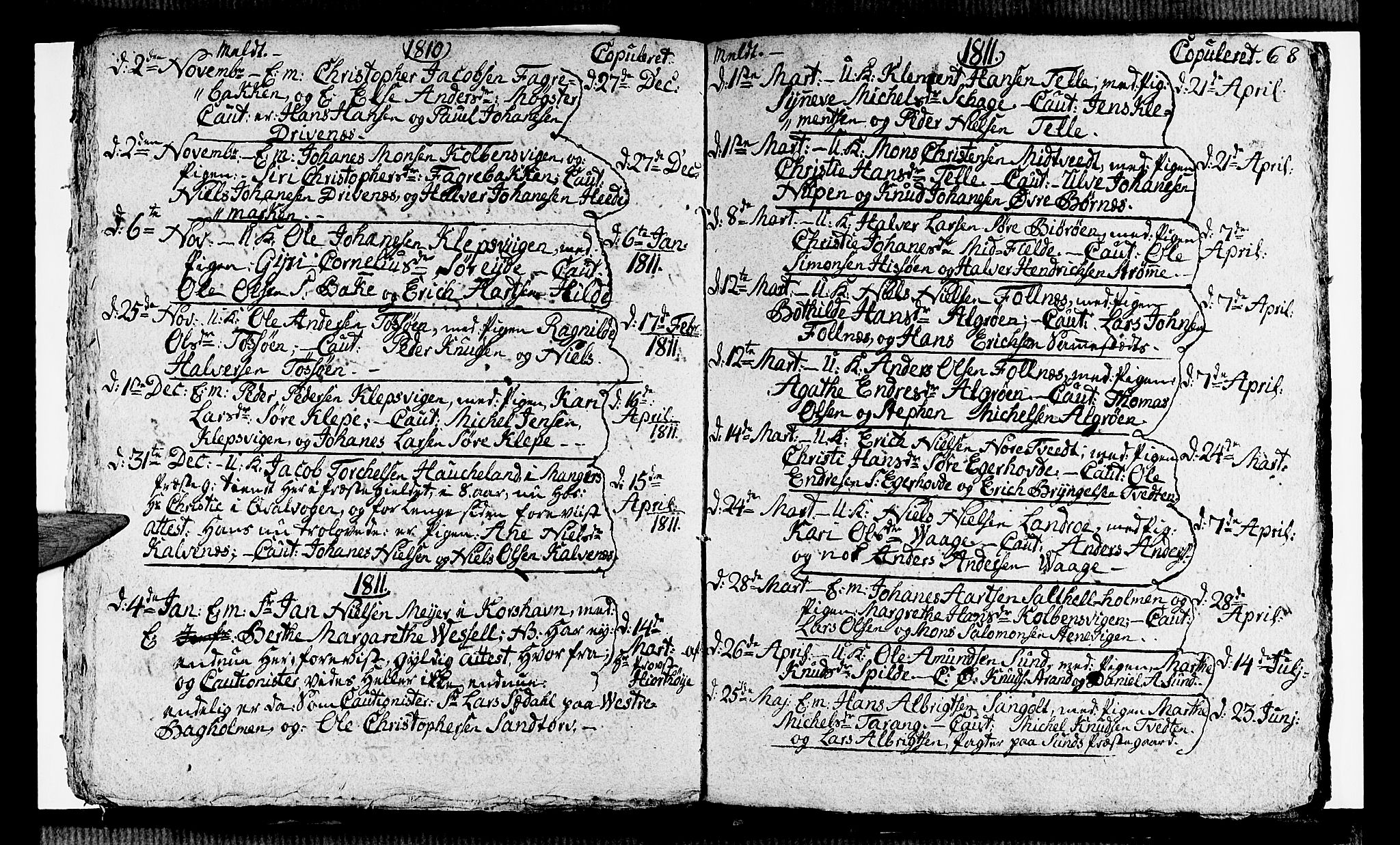 Sund sokneprestembete, SAB/A-99930: Parish register (official) no. A 8, 1788-1815, p. 68