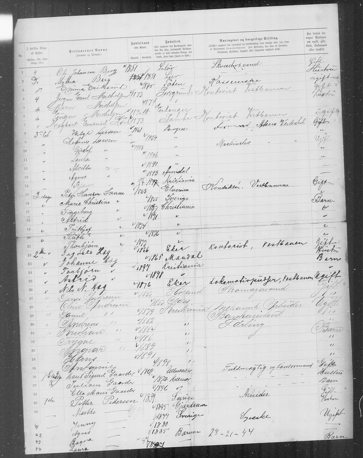 OBA, Municipal Census 1899 for Kristiania, 1899, p. 10776