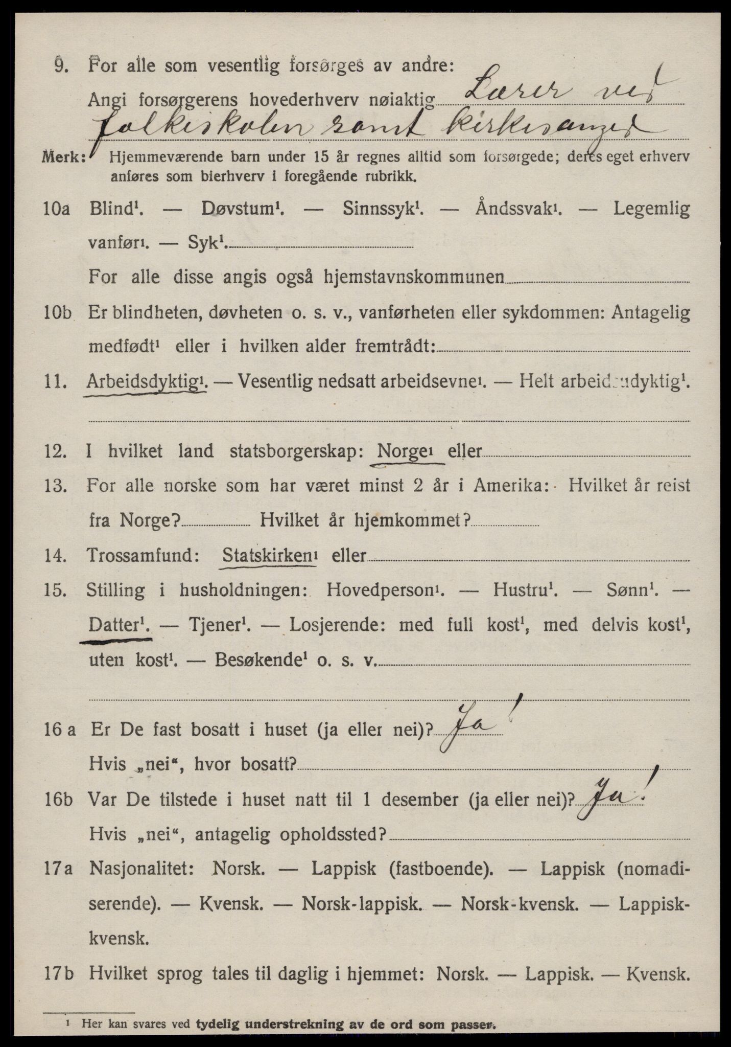 SAT, 1920 census for Stoksund, 1920, p. 1455