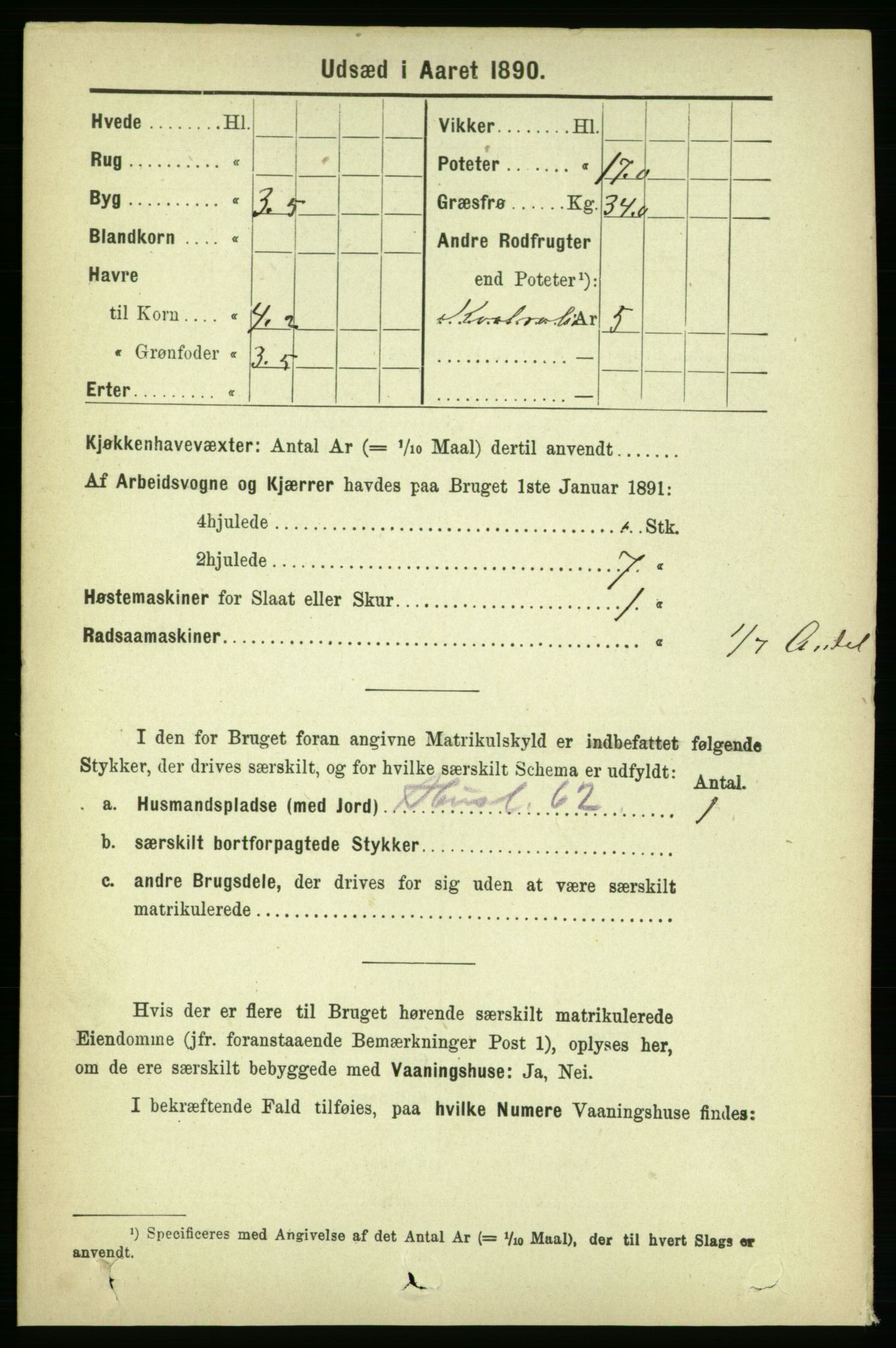 RA, 1891 census for 1654 Leinstrand, 1891, p. 1530