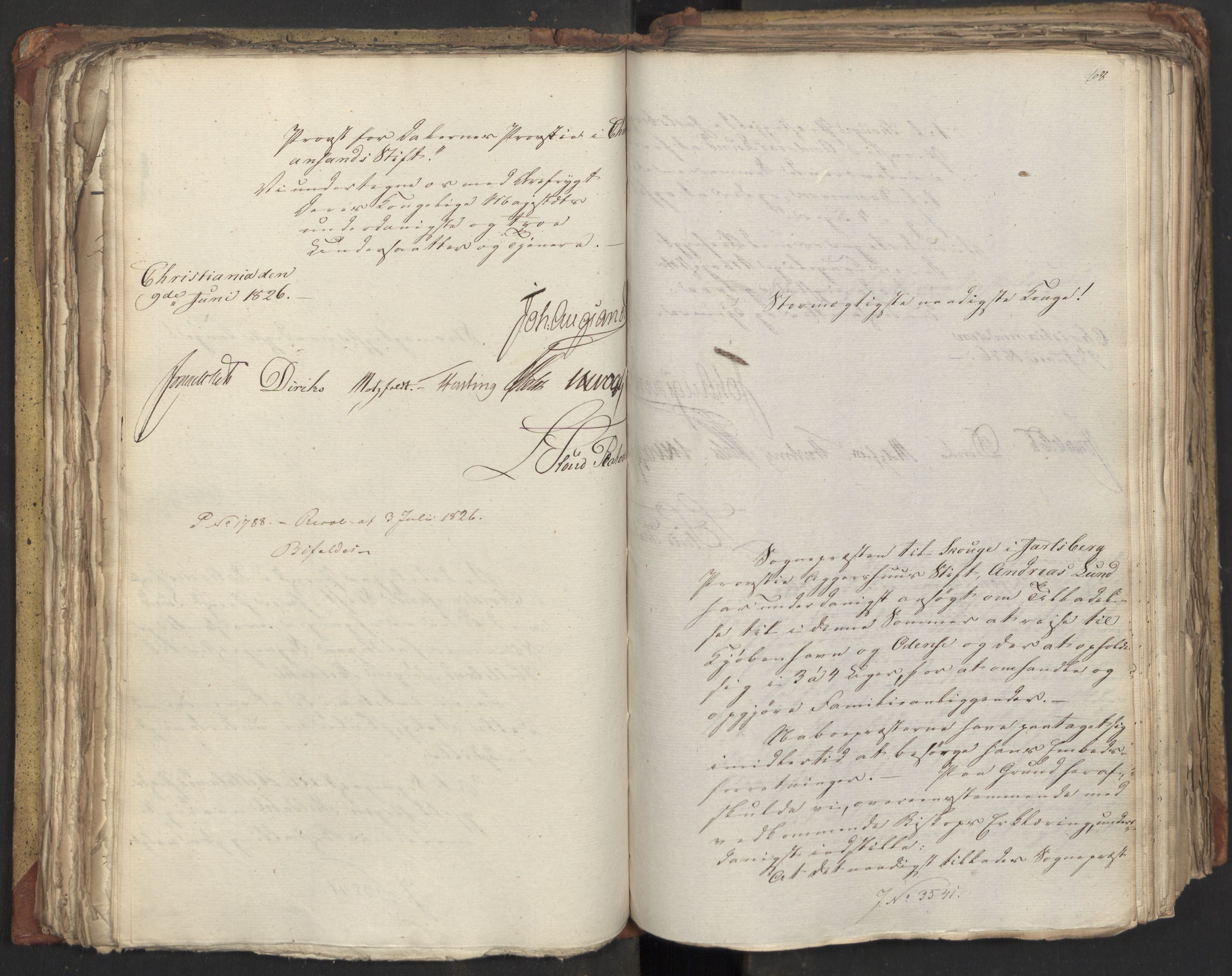 Statsrådsavdelingen i Stockholm, AV/RA-S-1003/D/Da/L0047: Regjeringsinnstillinger nr. 3501-3659, 1826, p. 145