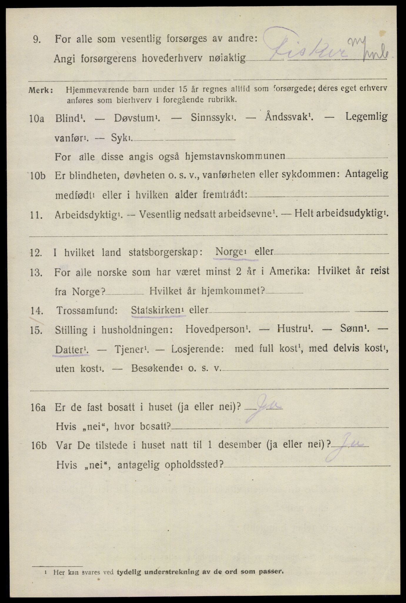 SAO, 1920 census for Asker, 1920, p. 11383