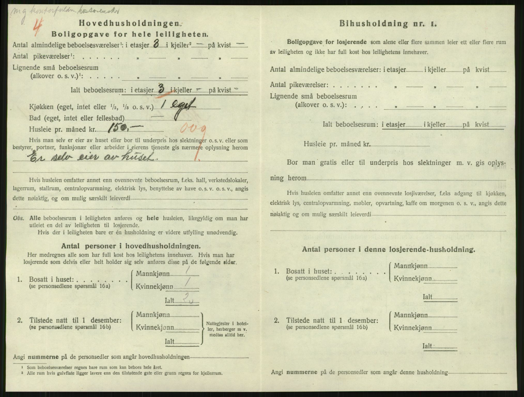 SAT, 1920 census for Namsos, 1920, p. 1586