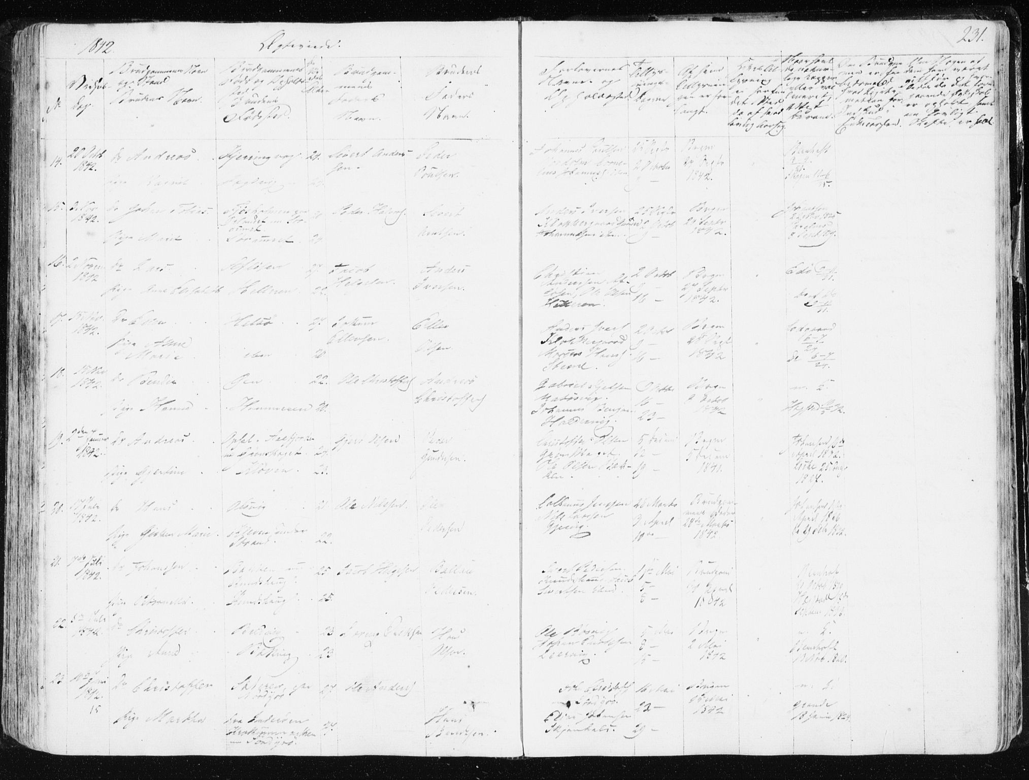 Ministerialprotokoller, klokkerbøker og fødselsregistre - Sør-Trøndelag, SAT/A-1456/634/L0528: Parish register (official) no. 634A04, 1827-1842, p. 231