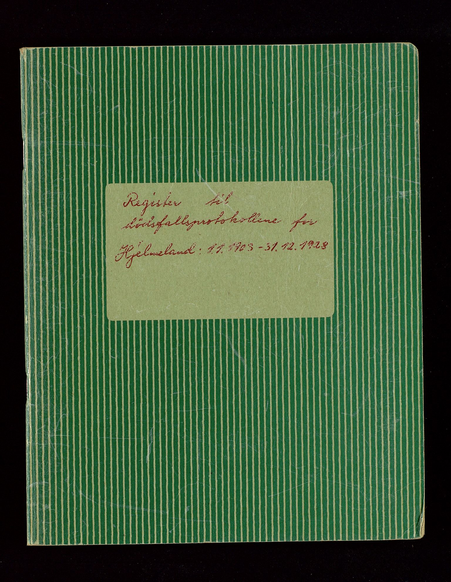 Hjelmeland lensmannskontor, SAST/A-100439/Gga/L0002: "Register til dødsfallprotokollene for Hjelmeland", 1929-1951, p. 46