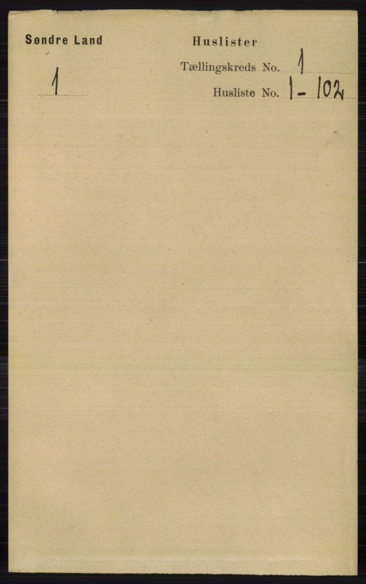RA, 1891 census for 0536 Søndre Land, 1891, p. 25