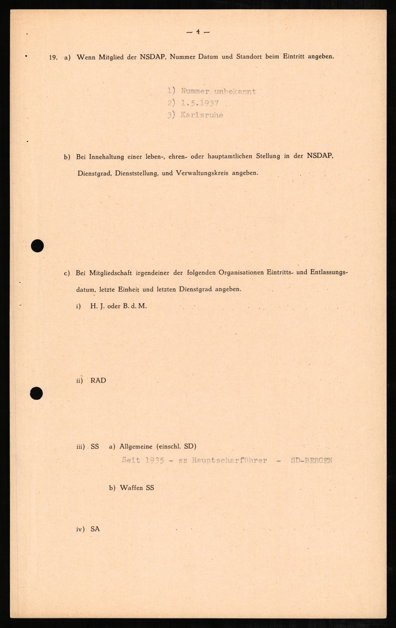 Forsvaret, Forsvarets overkommando II, AV/RA-RAFA-3915/D/Db/L0002: CI Questionaires. Tyske okkupasjonsstyrker i Norge. Tyskere., 1945-1946, p. 339