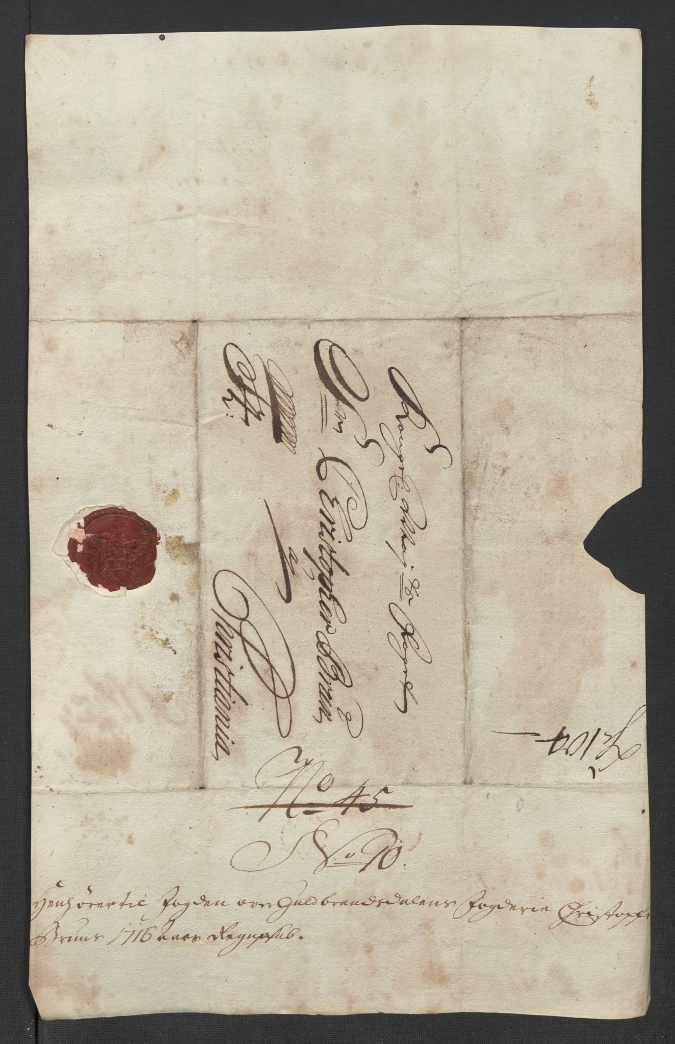 Rentekammeret inntil 1814, Reviderte regnskaper, Fogderegnskap, RA/EA-4092/R17/L1186: Fogderegnskap Gudbrandsdal, 1716, p. 147