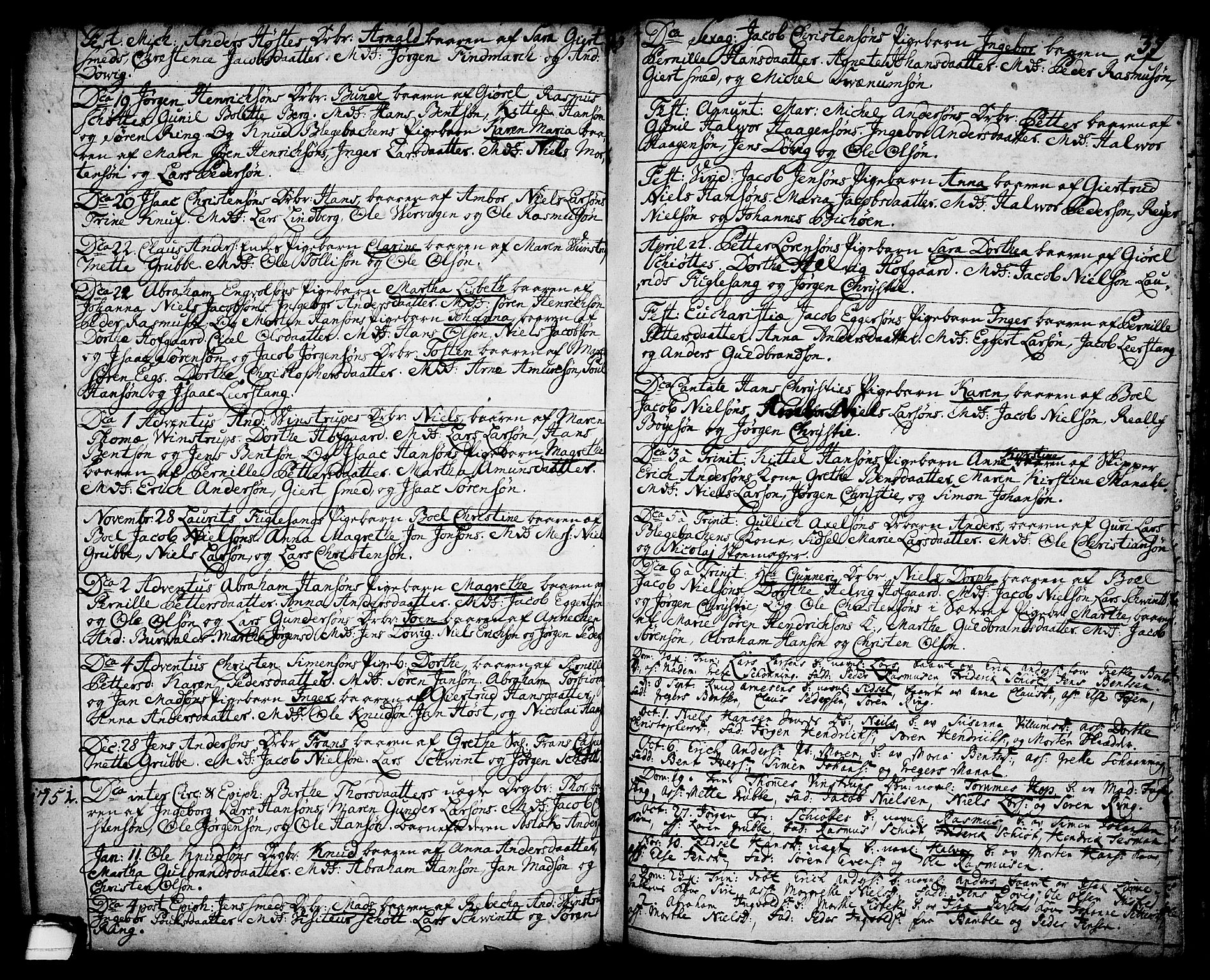 Brevik kirkebøker, SAKO/A-255/F/Fa/L0002: Parish register (official) no. 2, 1720-1764, p. 35a