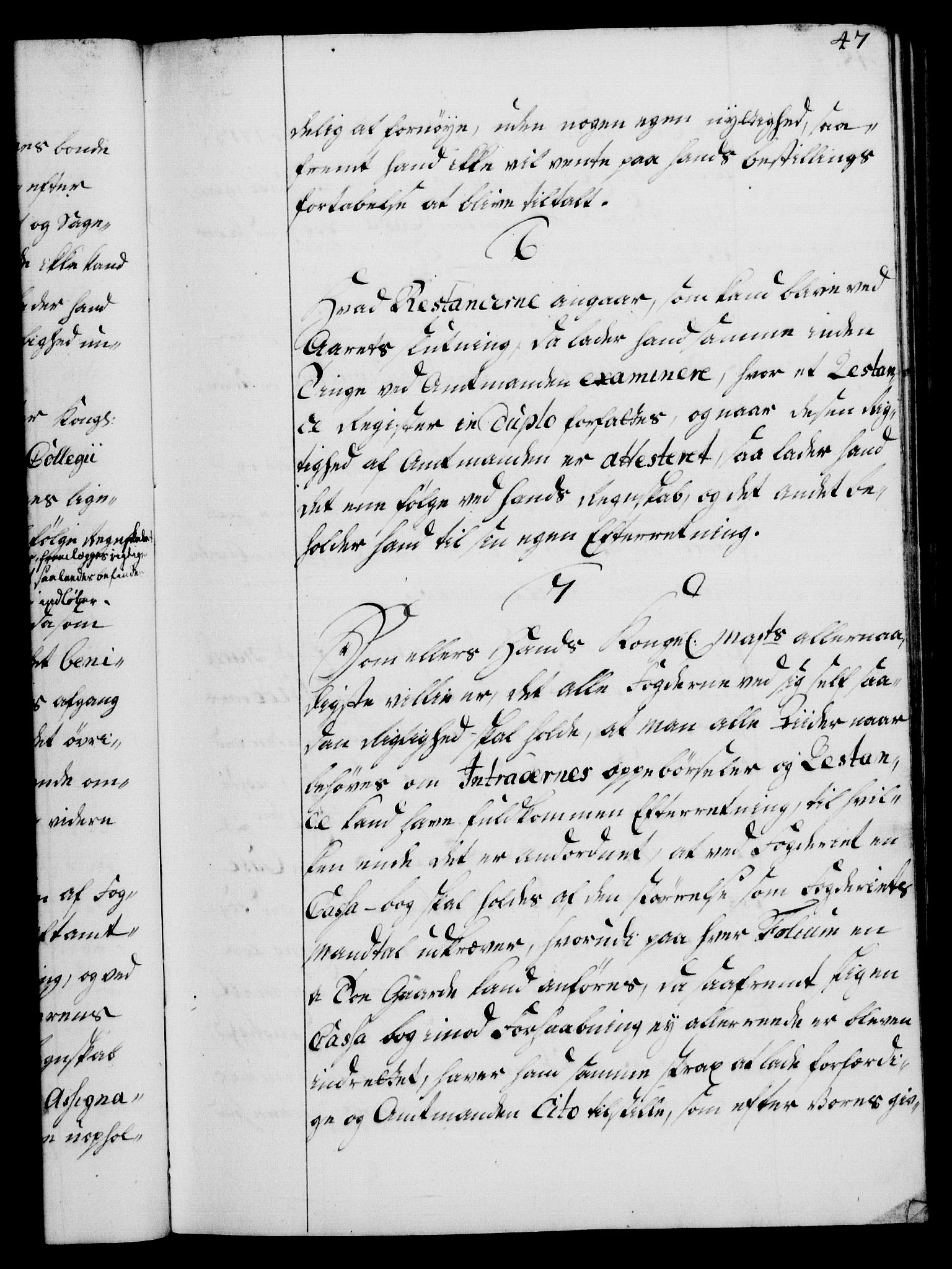 Rentekammeret, Kammerkanselliet, RA/EA-3111/G/Gg/Ggi/L0003: Norsk instruksjonsprotokoll med register (merket RK 53.36), 1751-1775, p. 47