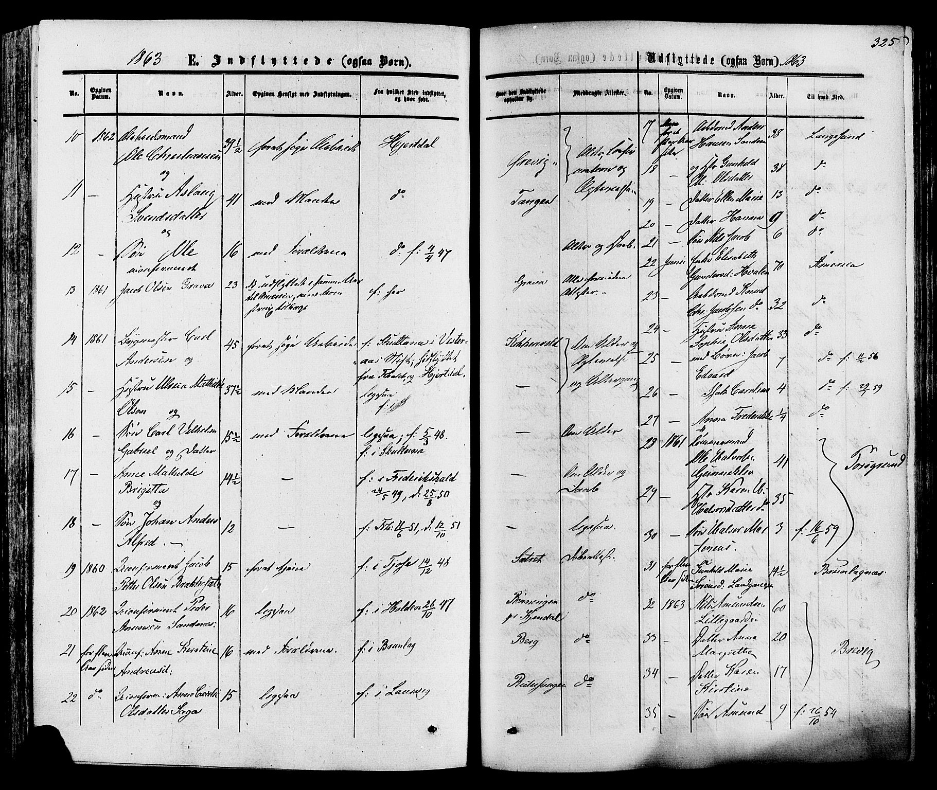 Eidanger kirkebøker, AV/SAKO-A-261/F/Fa/L0010: Parish register (official) no. 10, 1859-1874, p. 325