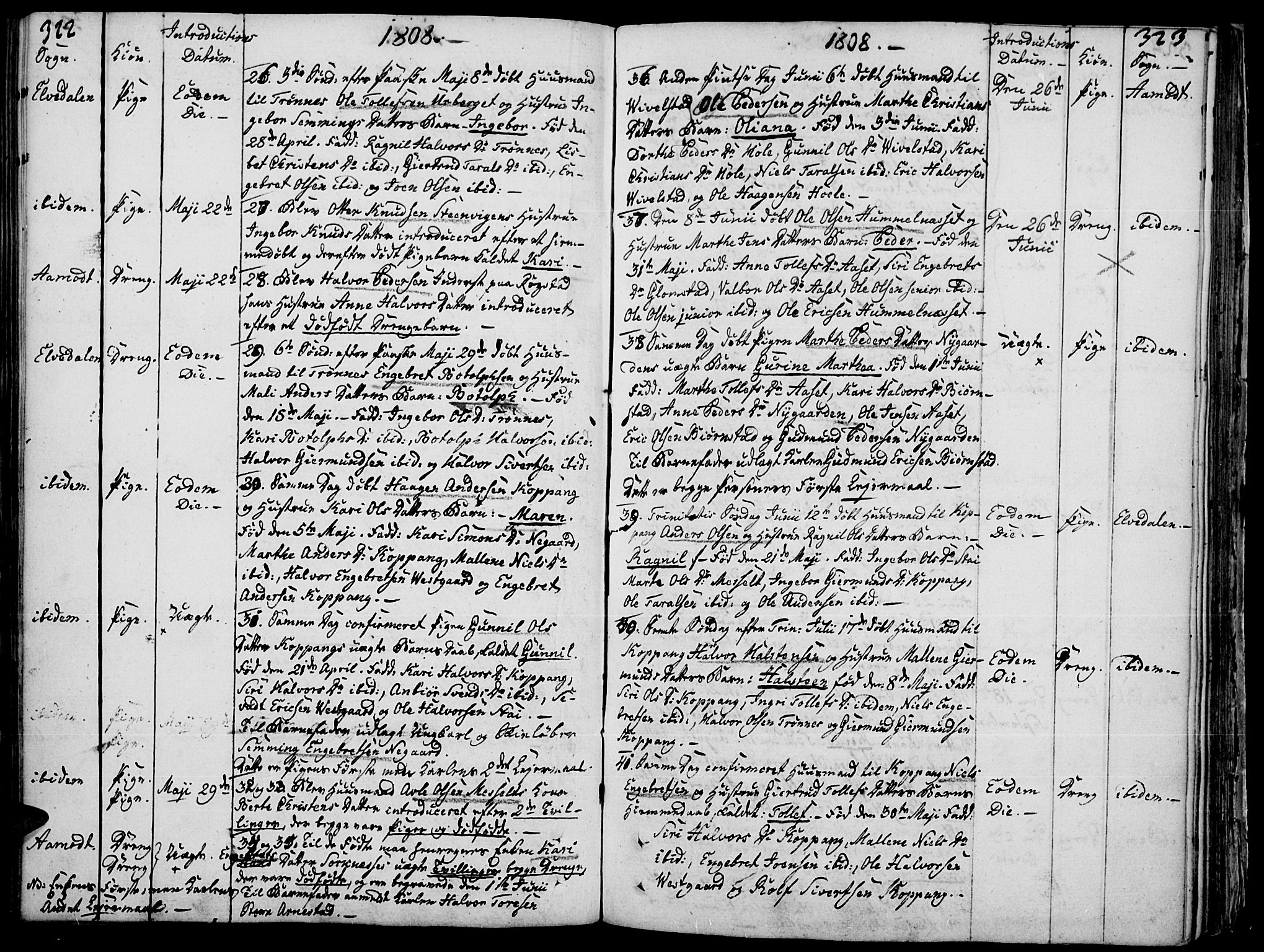 Åmot prestekontor, Hedmark, AV/SAH-PREST-056/H/Ha/Haa/L0003: Parish register (official) no. 3, 1780-1810, p. 322-323