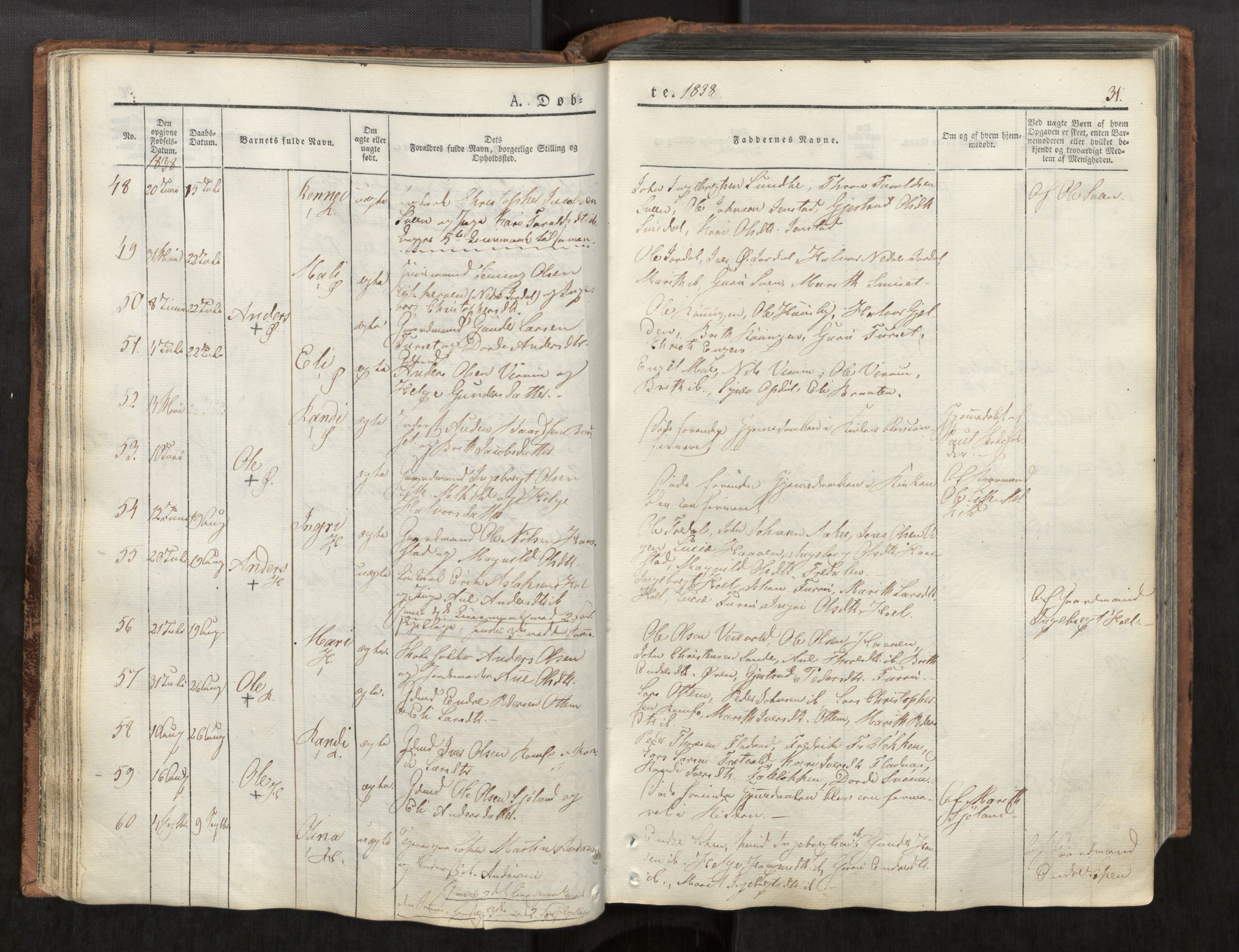 Ministerialprotokoller, klokkerbøker og fødselsregistre - Møre og Romsdal, AV/SAT-A-1454/590/L1012: Parish register (official) no. 590A04, 1832-1846, p. 31