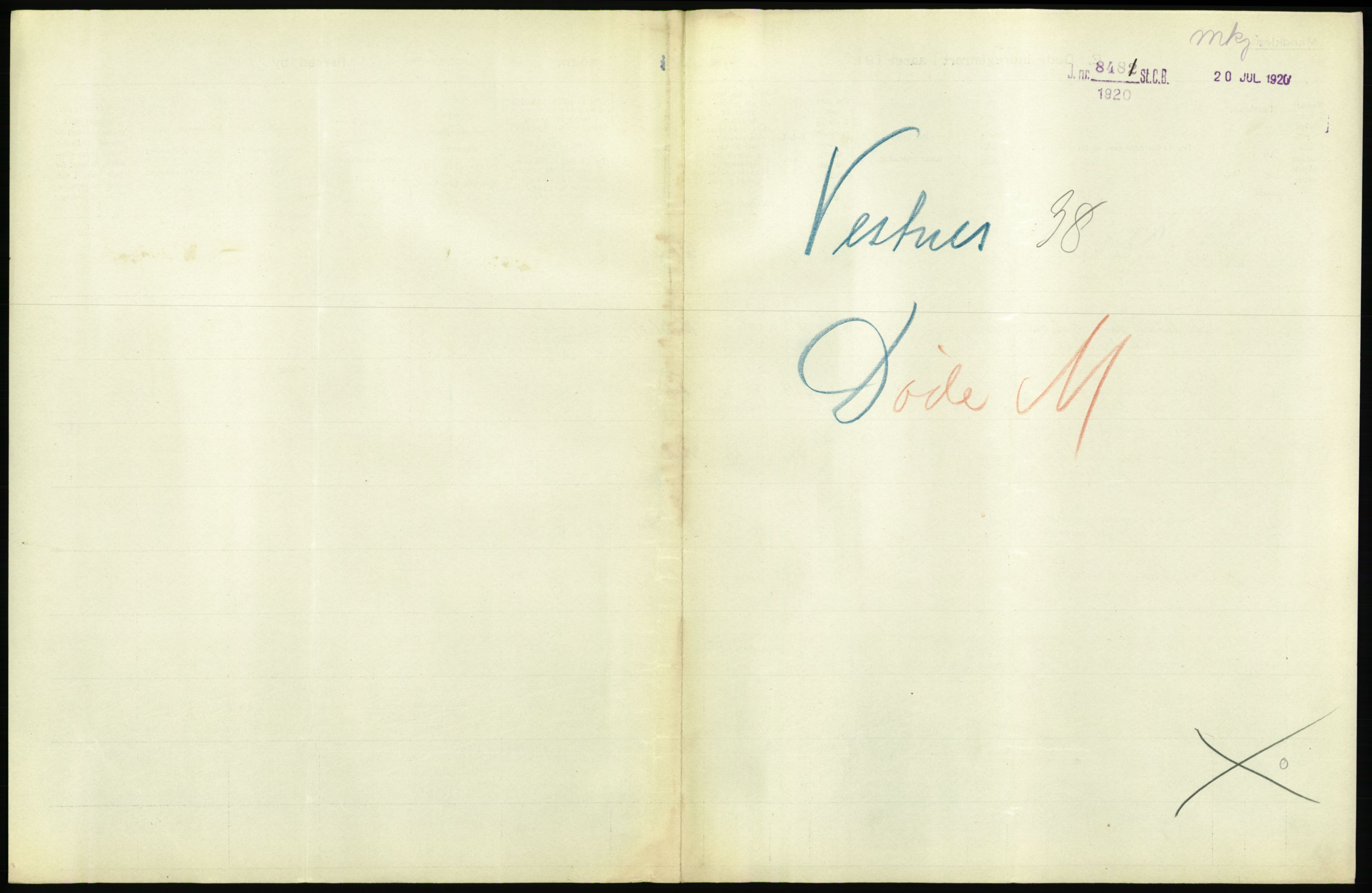 Statistisk sentralbyrå, Sosiodemografiske emner, Befolkning, AV/RA-S-2228/D/Df/Dfb/Dfbi/L0042: Møre fylke: Døde. Bygder og byer., 1919, p. 95