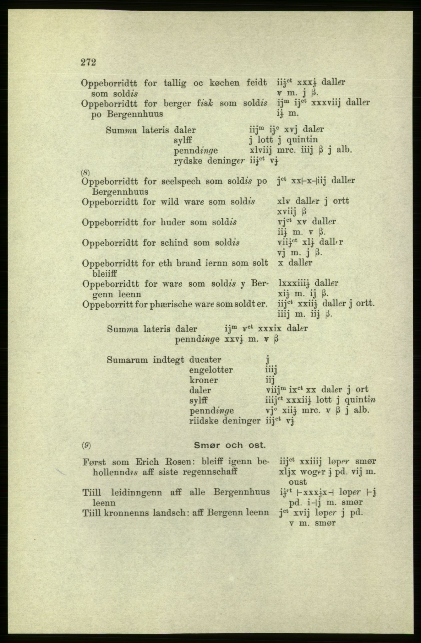 Publikasjoner utgitt av Arkivverket, PUBL/PUBL-001/C/0005: Bind 5: Rekneskap for Bergenhus len 1566-1567: B. Utgift C. Dei nordlandske lena og Finnmark D. Ekstrakt, 1566-1567, p. 272