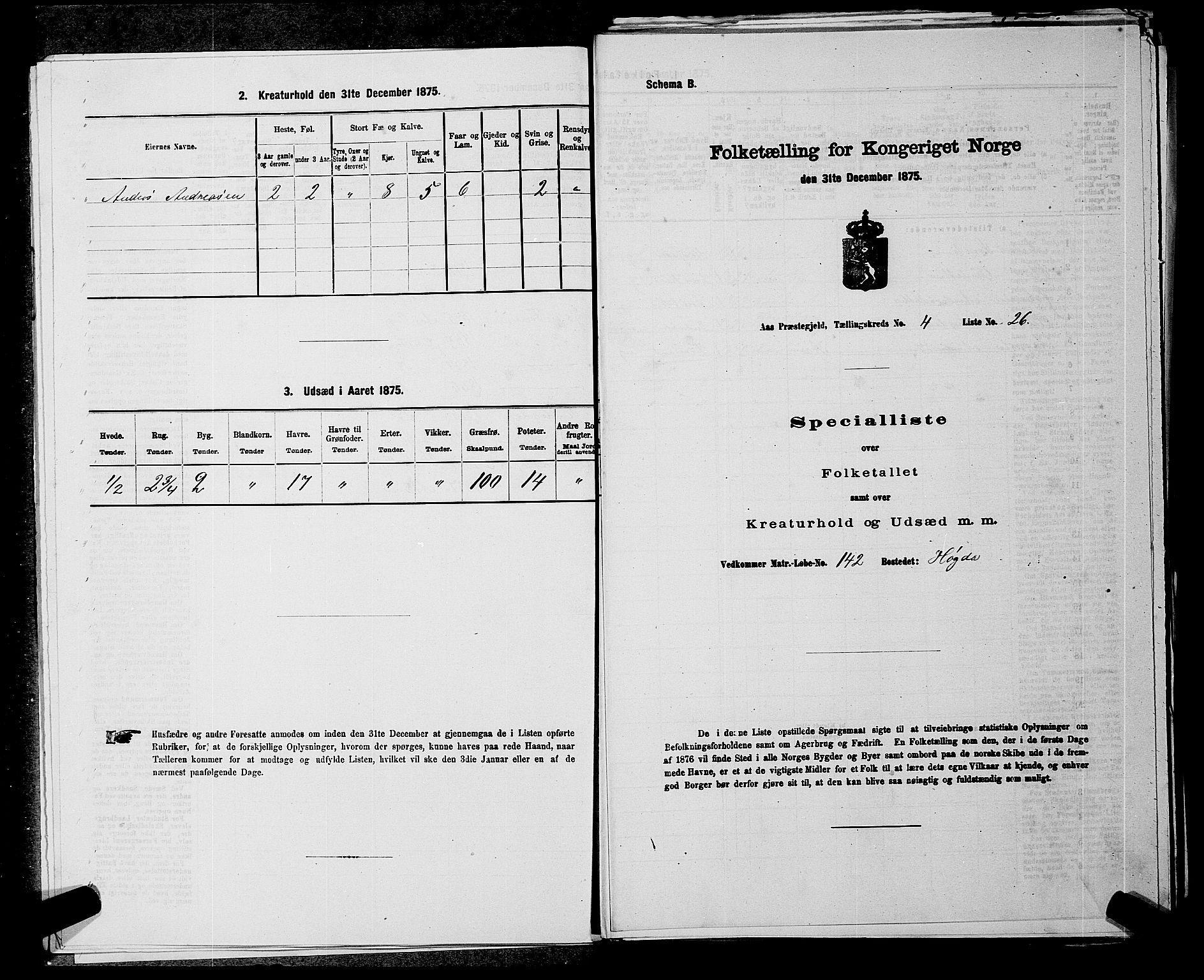 RA, 1875 census for 0214P Ås, 1875, p. 520