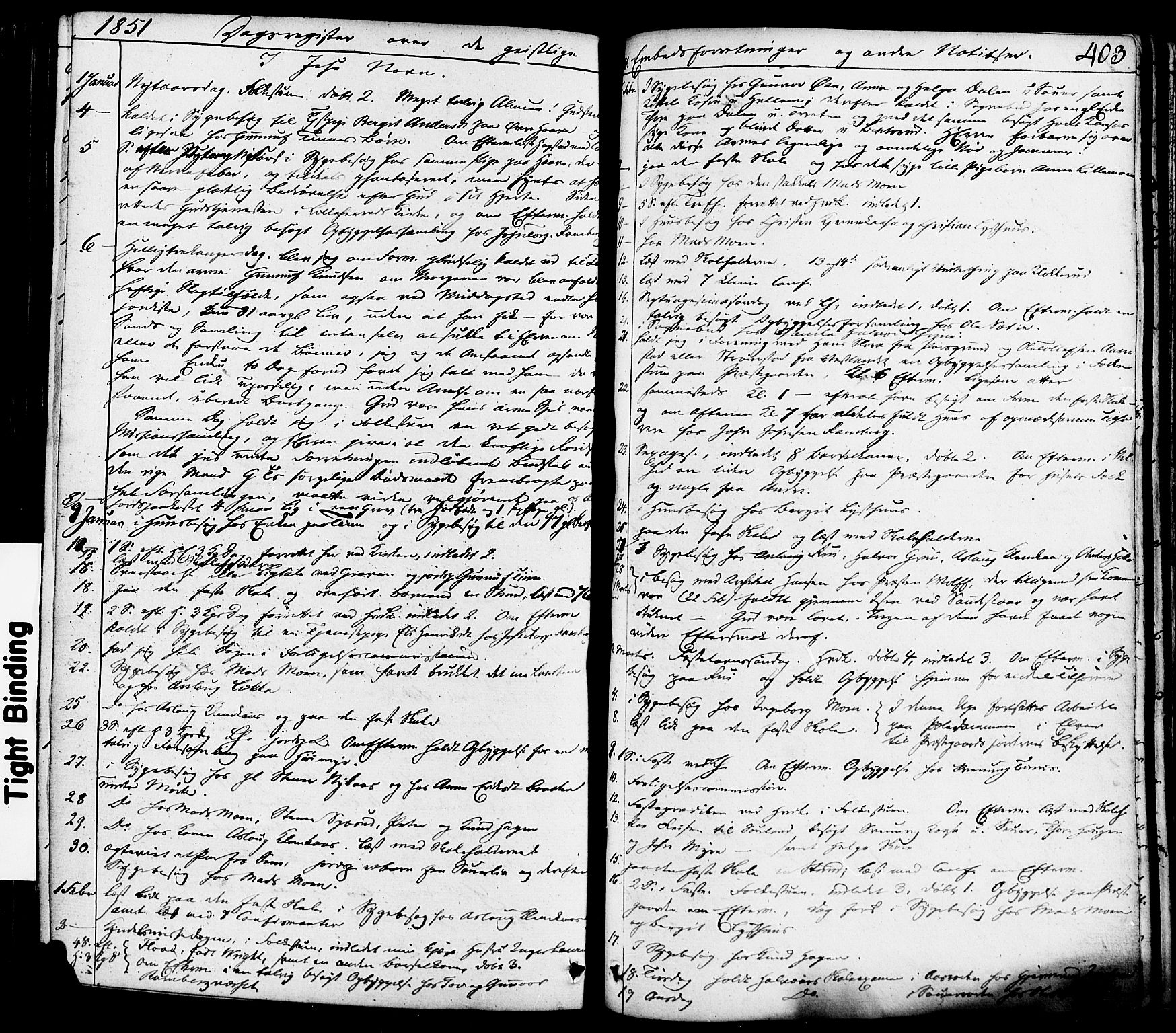 Heddal kirkebøker, SAKO/A-268/F/Fa/L0006: Parish register (official) no. I 6, 1837-1854, p. 403