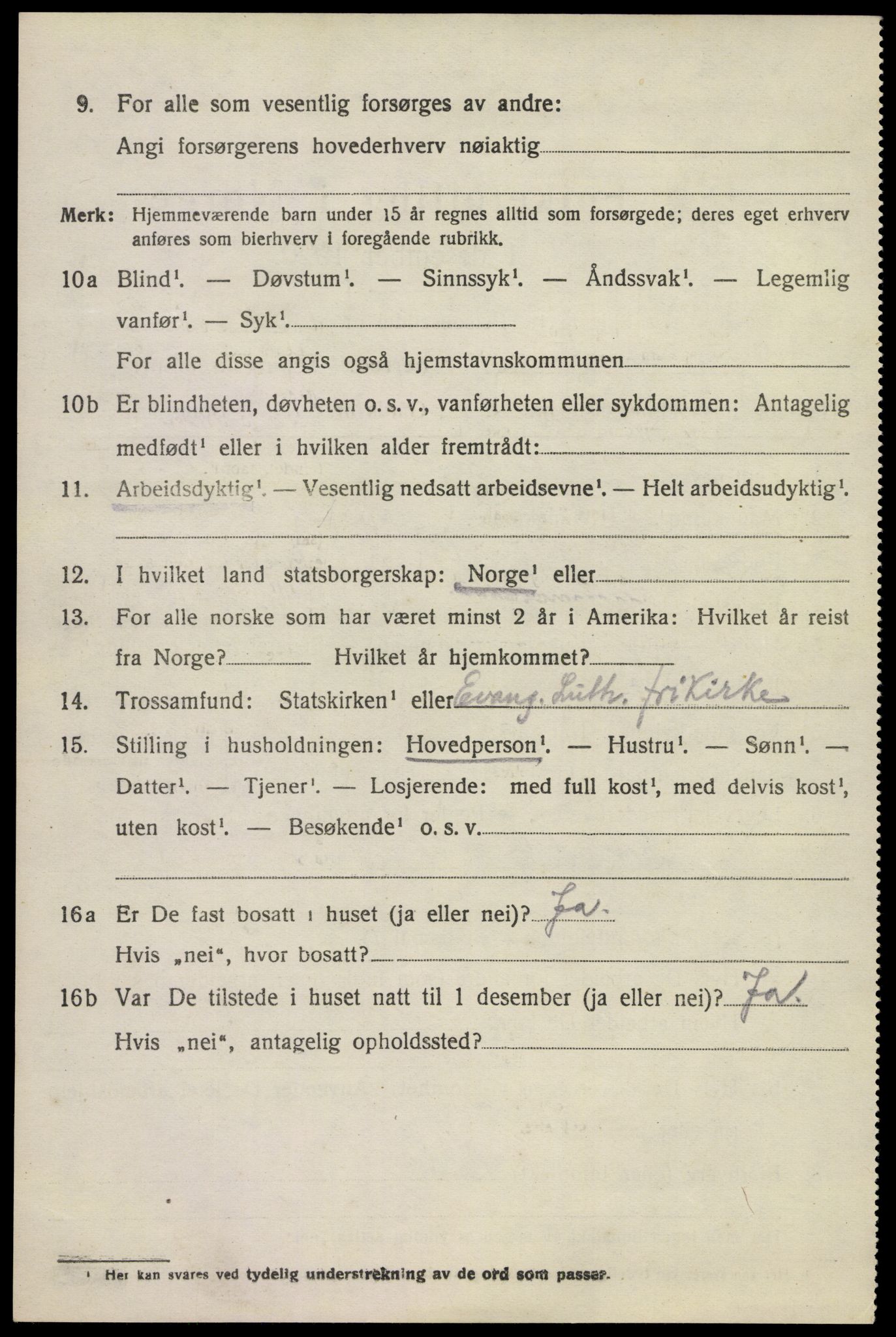 SAKO, 1920 census for Brunlanes, 1920, p. 7158